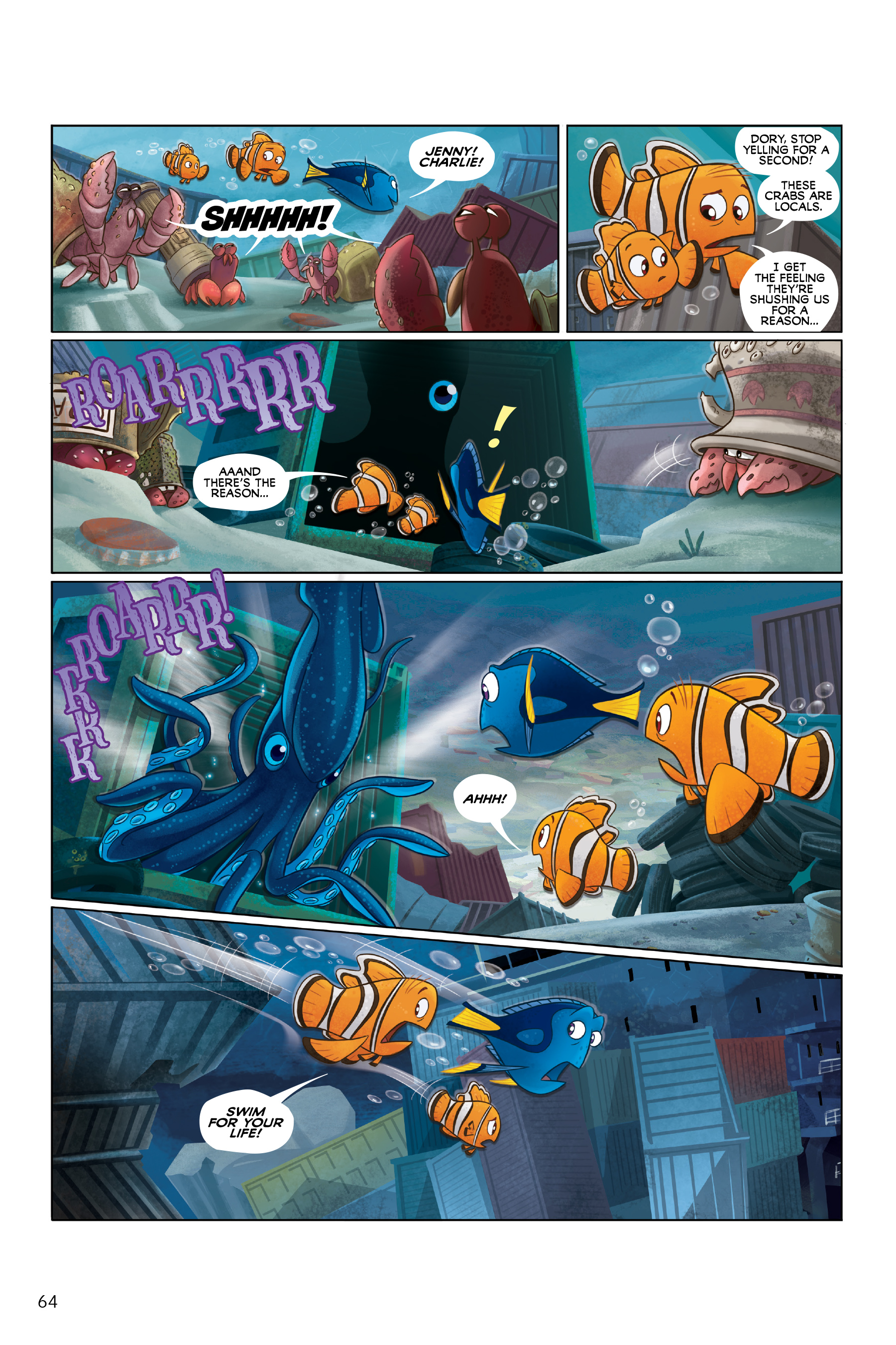 Finding Nemo and Finding Dory: The Story of the Movies in Comics (2020) issue 1 - Page 64