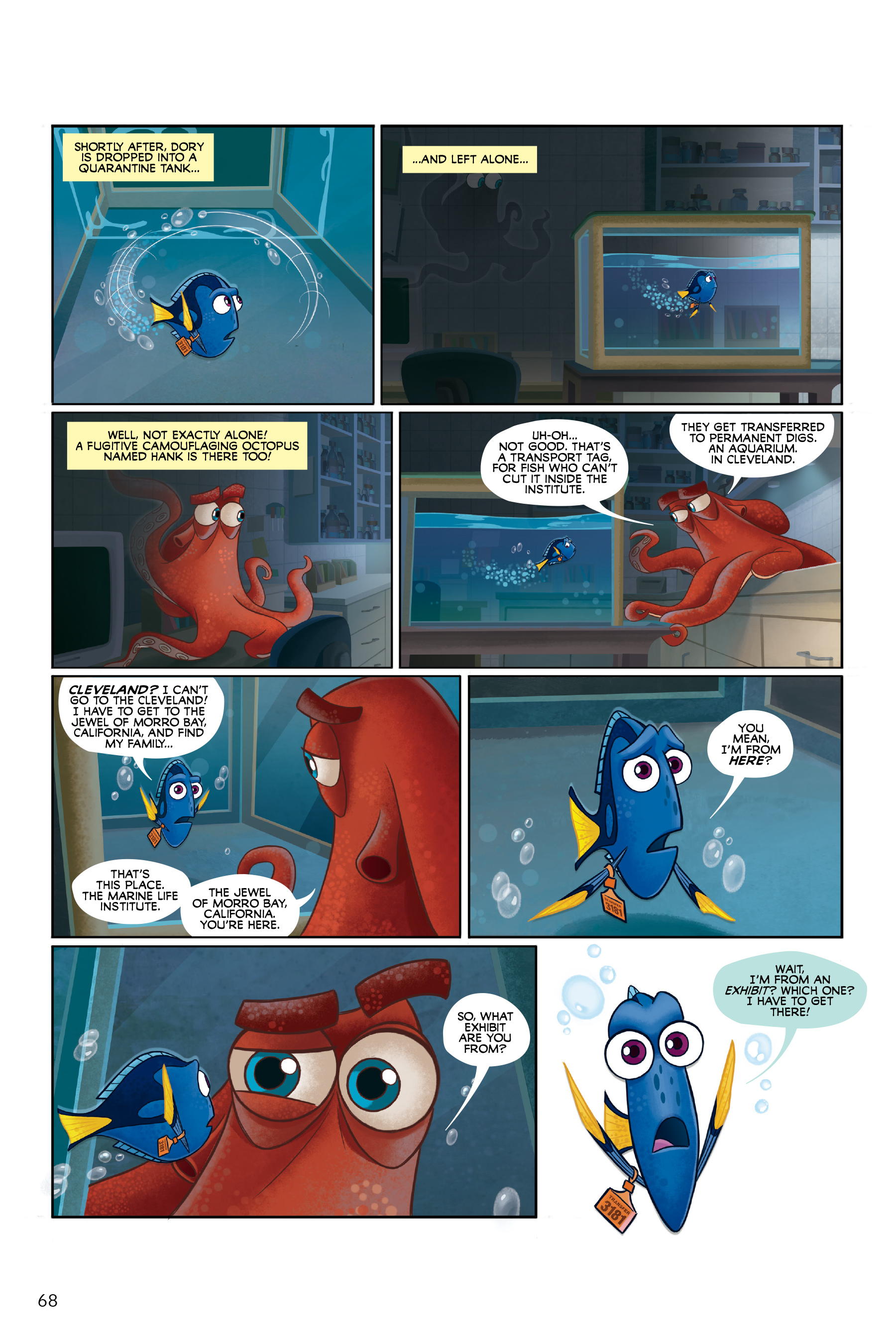 Finding Nemo and Finding Dory: The Story of the Movies in Comics (2020) issue 1 - Page 68