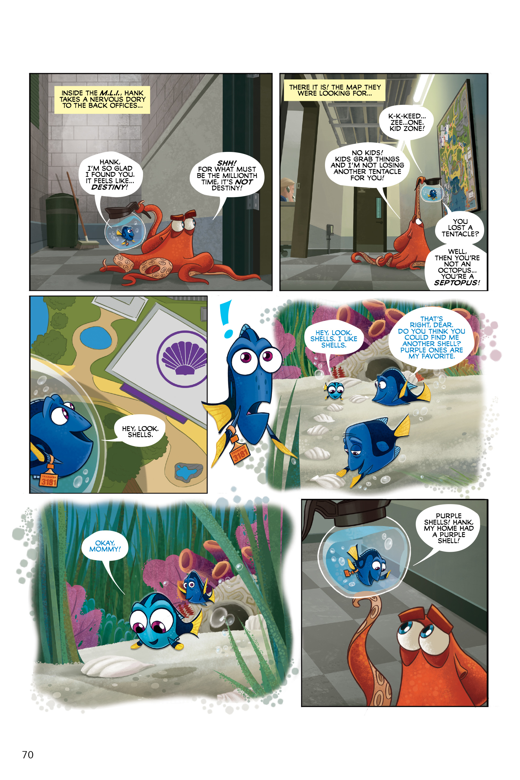 Finding Nemo and Finding Dory: The Story of the Movies in Comics (2020) issue 1 - Page 70