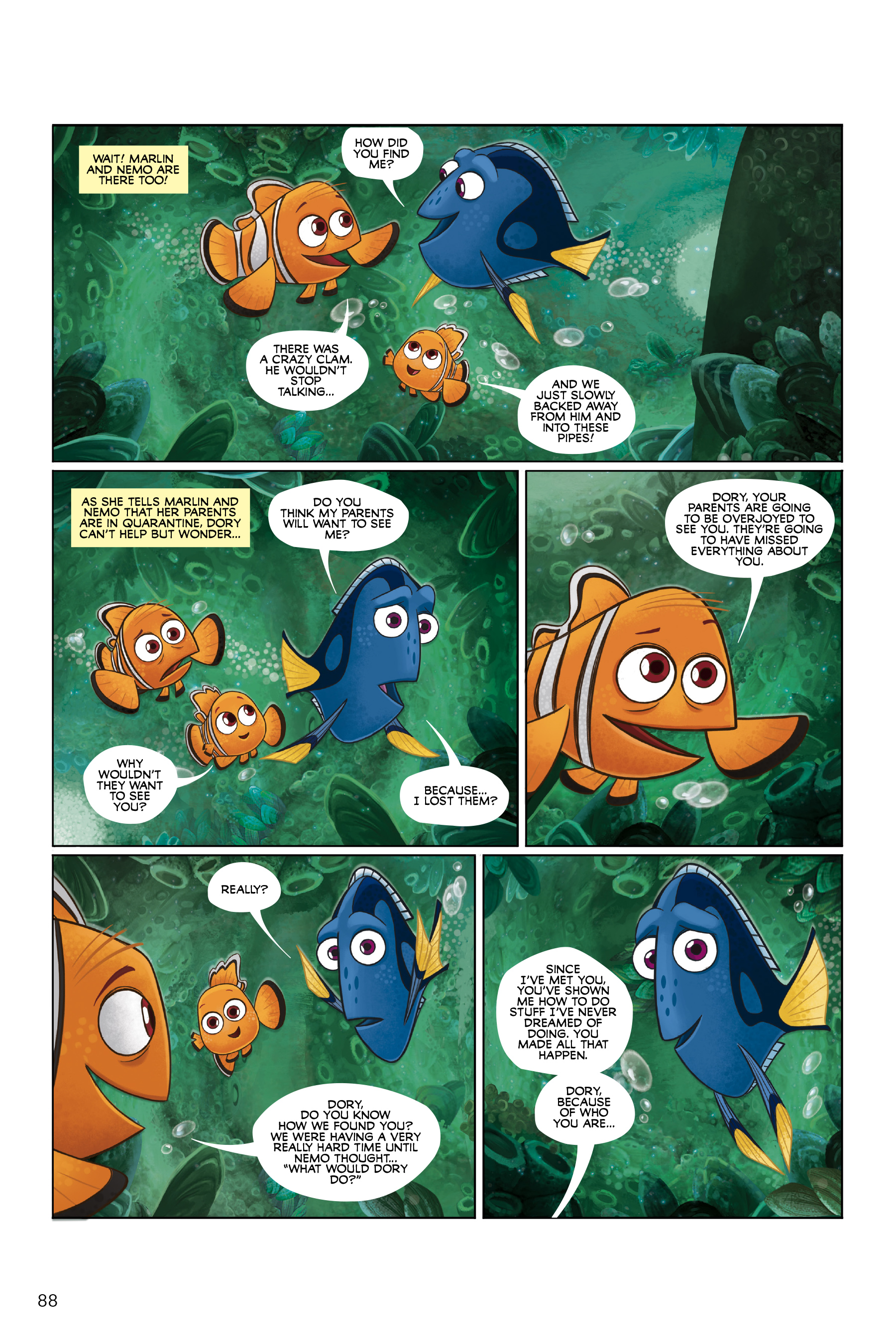 Finding Nemo and Finding Dory: The Story of the Movies in Comics (2020) issue 1 - Page 88