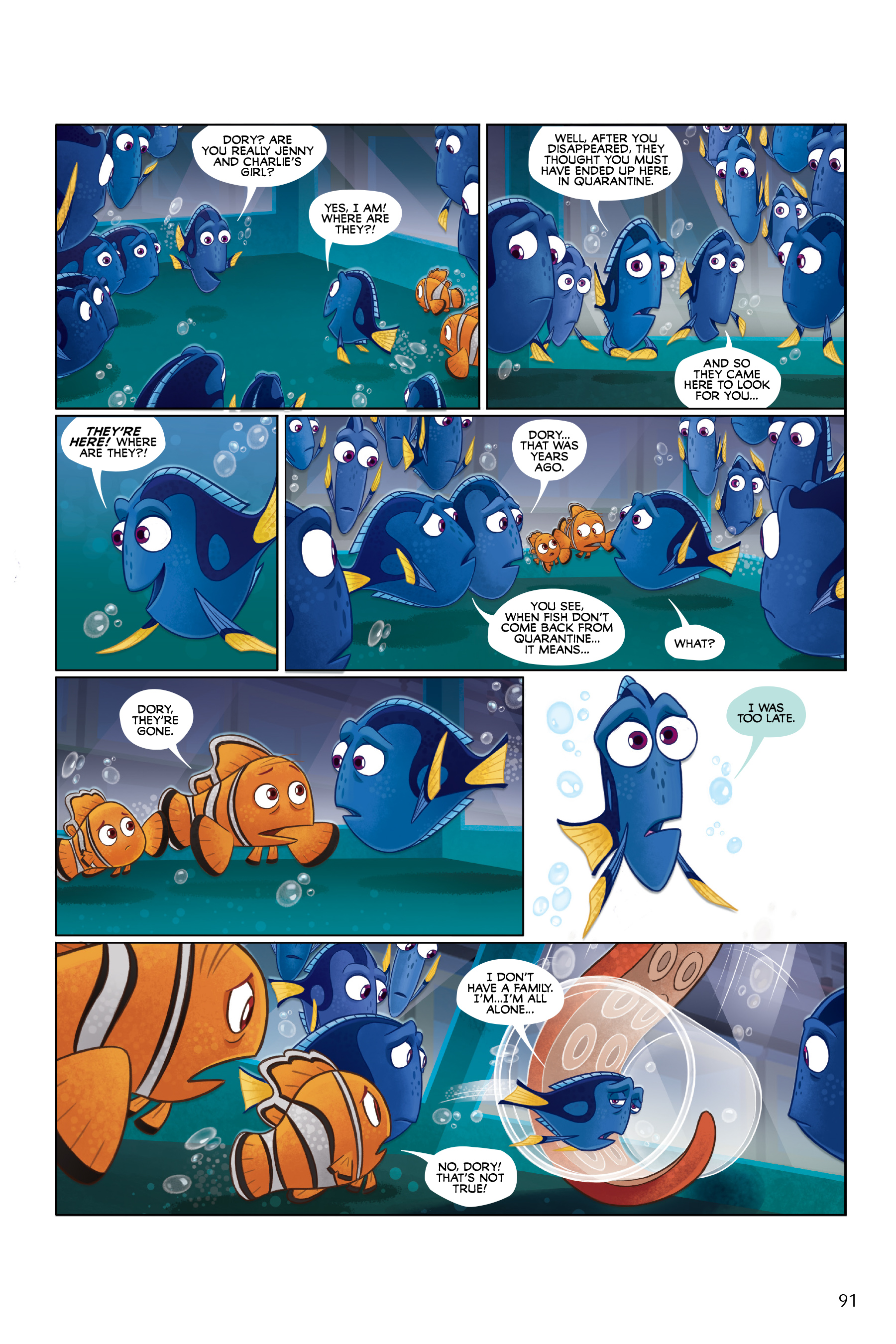 Finding Nemo and Finding Dory: The Story of the Movies in Comics (2020) issue 1 - Page 91