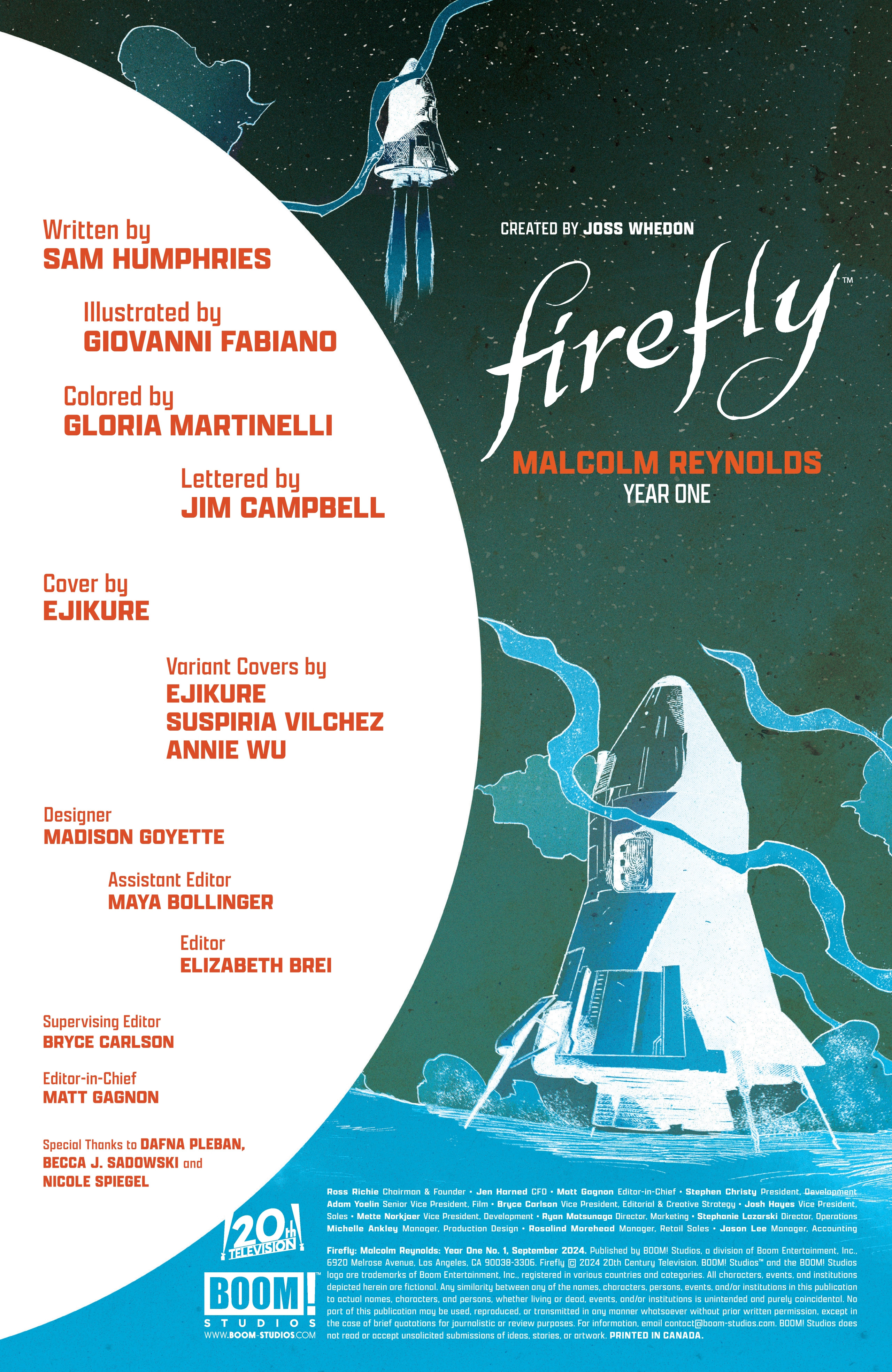 Firefly: Malcolm Reynolds Year One (2024-) issue 1 - Page 2