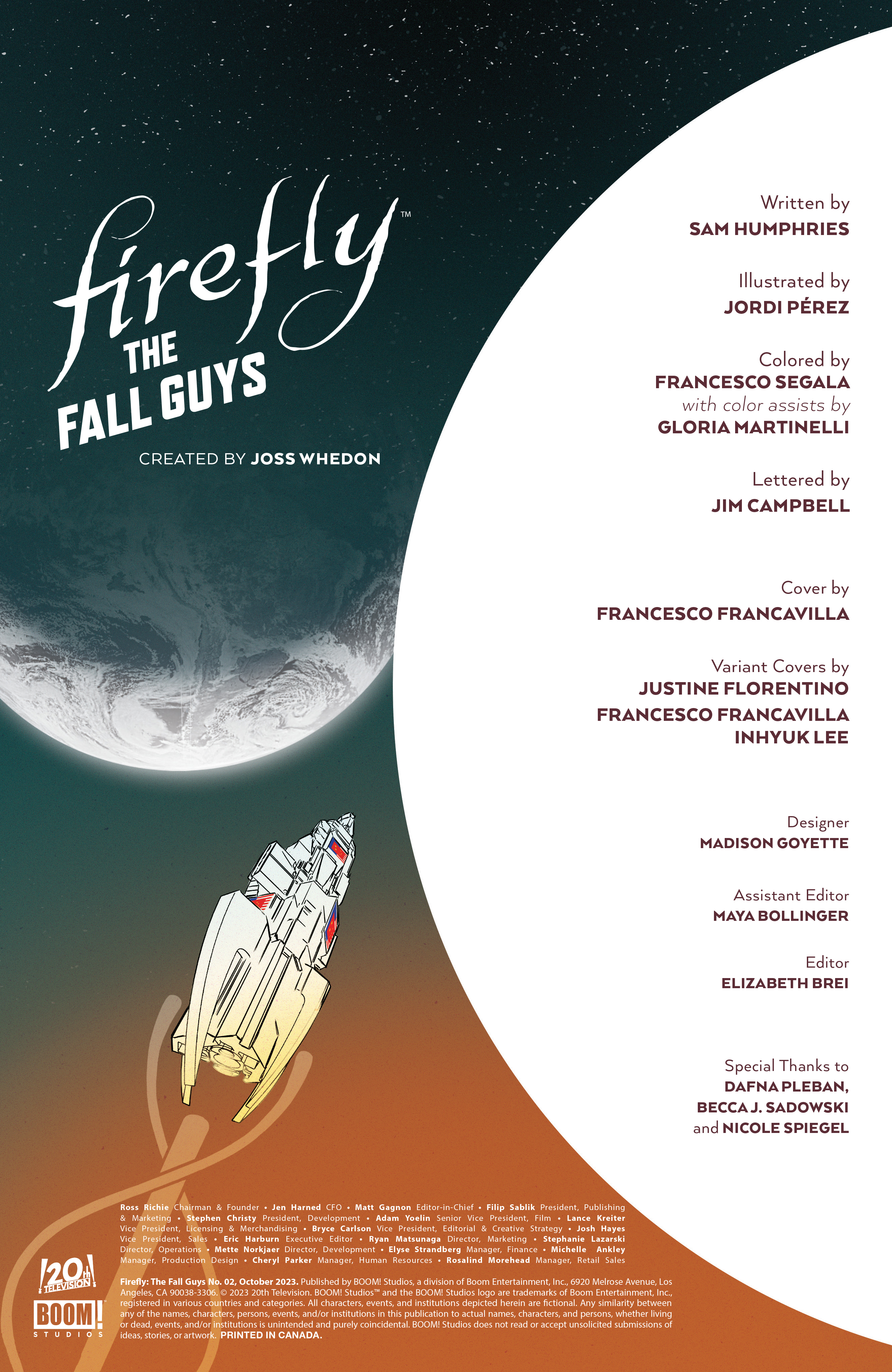 Firefly: The Fall Guys (2023-) issue 2 - Page 2