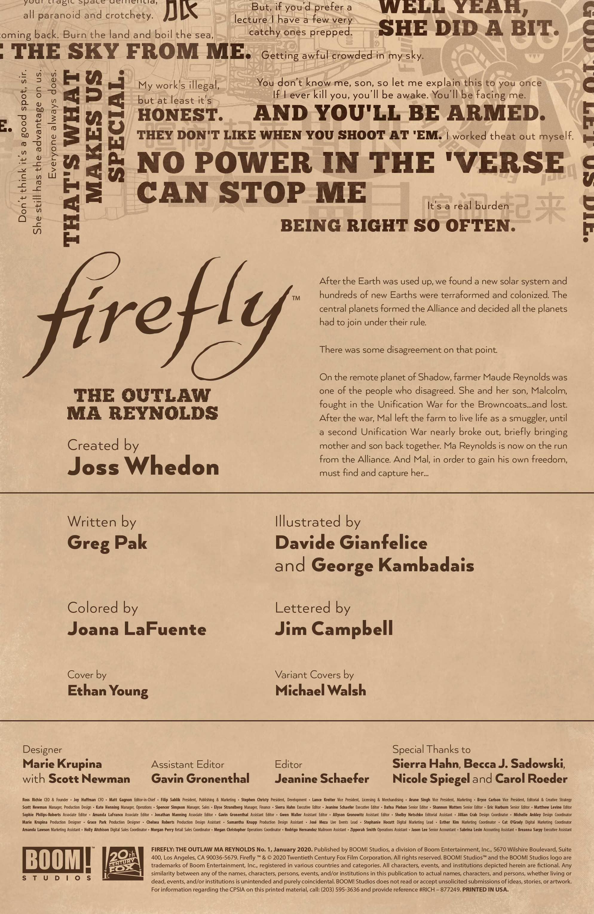Firefly: The Outlaw Ma Reynolds (2020-): Chapter 1 - Page 2