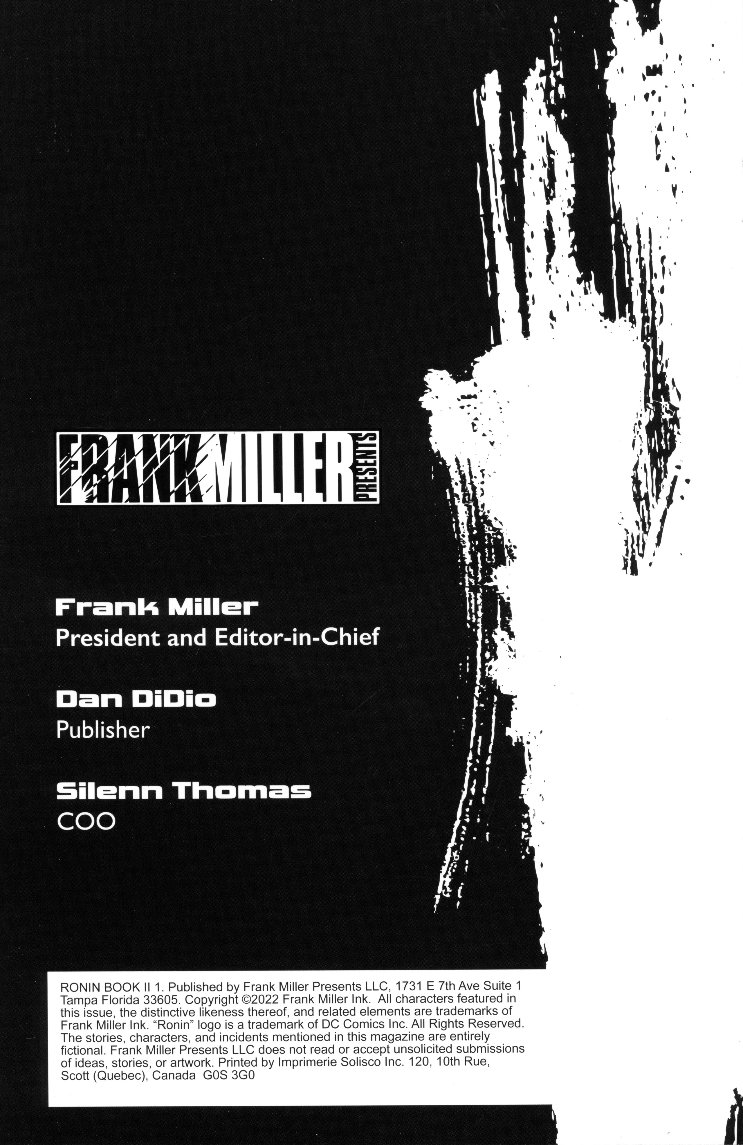 Frank Miller's Ronin Book II (2022-) issue 1 - Page 2