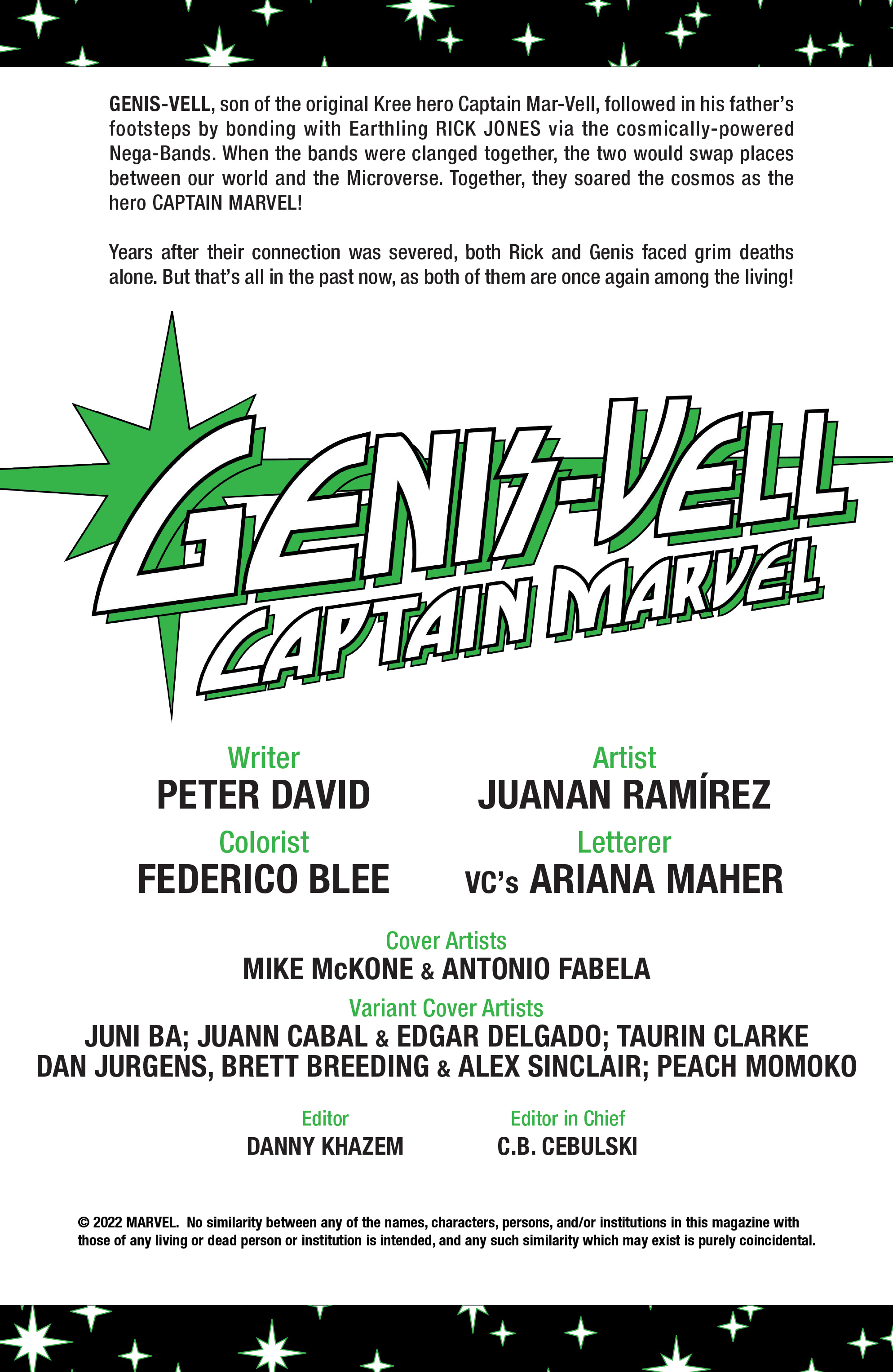 Genis-Vell: Captain Marvel (2022-): Chapter 1 - Page 2