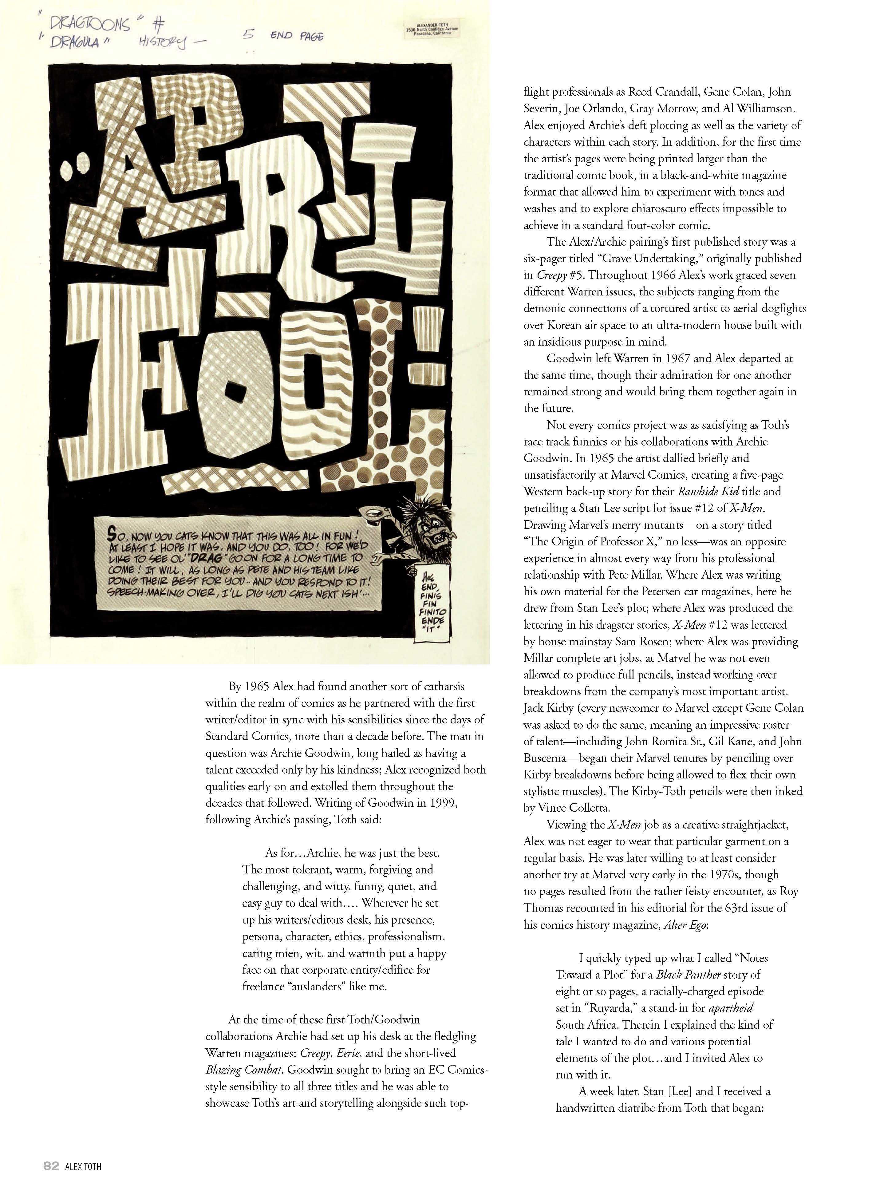 Genius, Illustrated: The Life and Art of Alex Toth (2012) issue 1 - Page 83