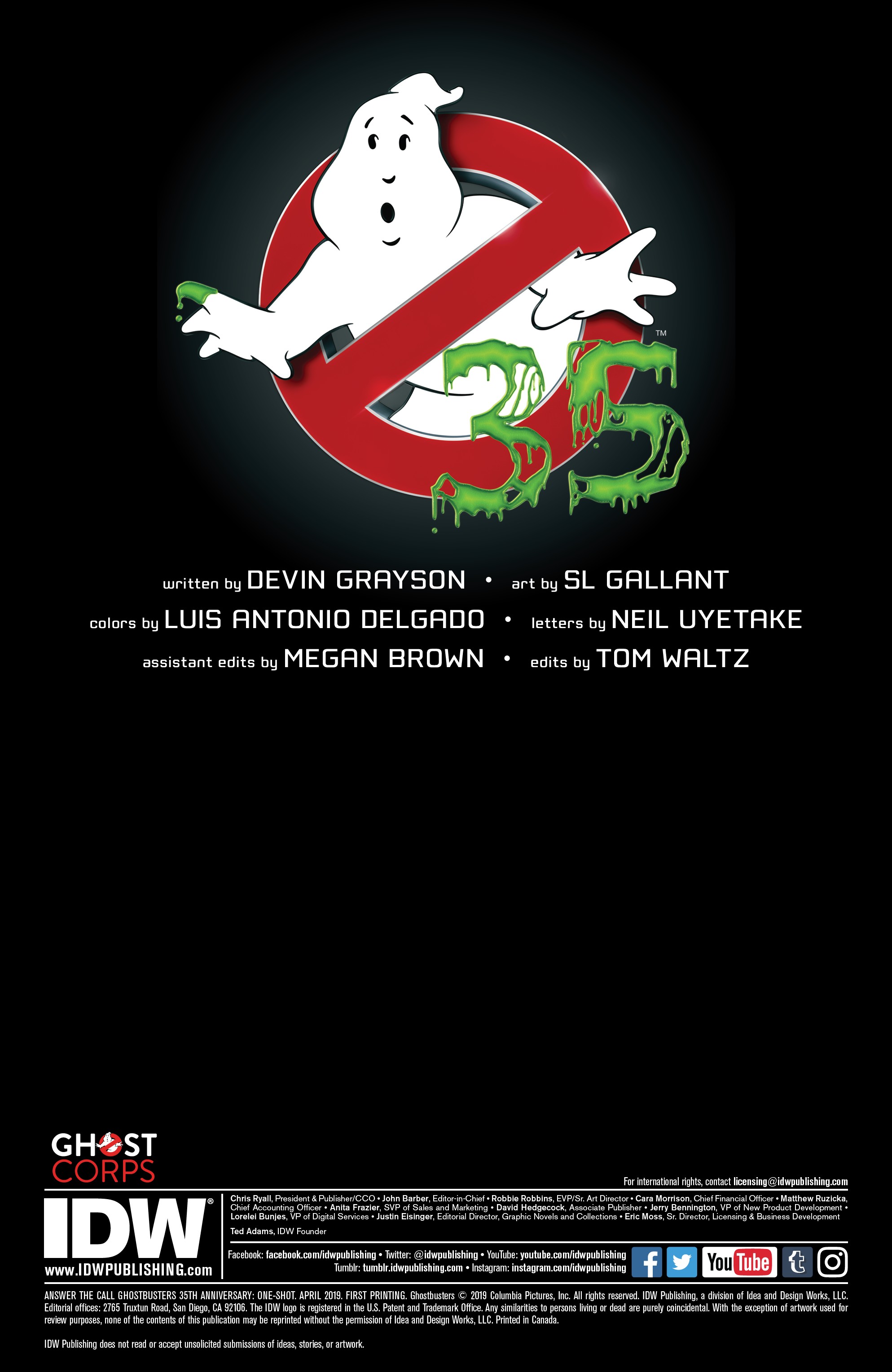 Ghostbusters: 35th Anniversary: Answer the Call Ghostbusters (2019): Chapter 1 - Page 2