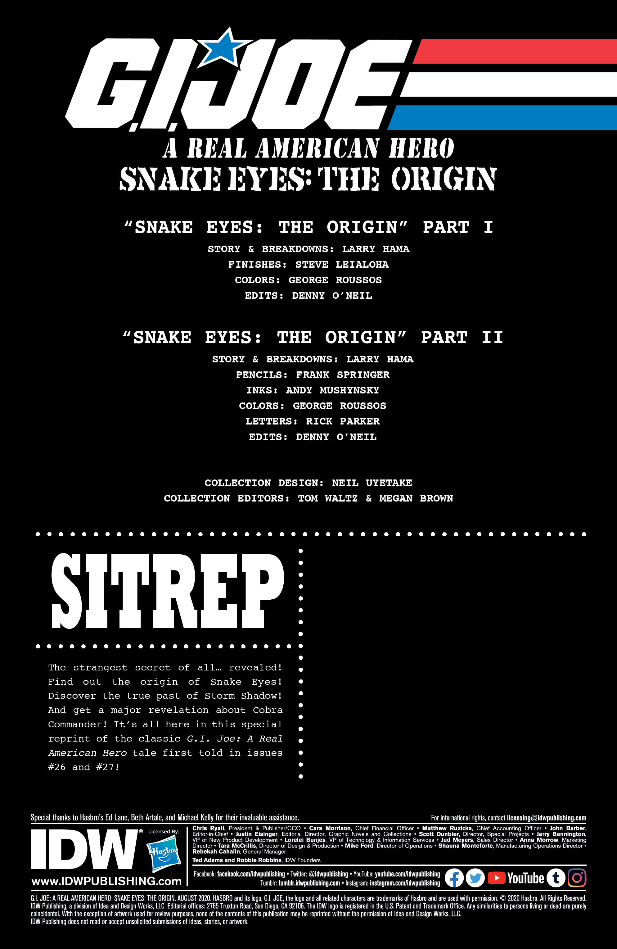 G.I. Joe: A Real American Hero: Snake Eyes: The Origin (2020): Chapter 1 - Page 2