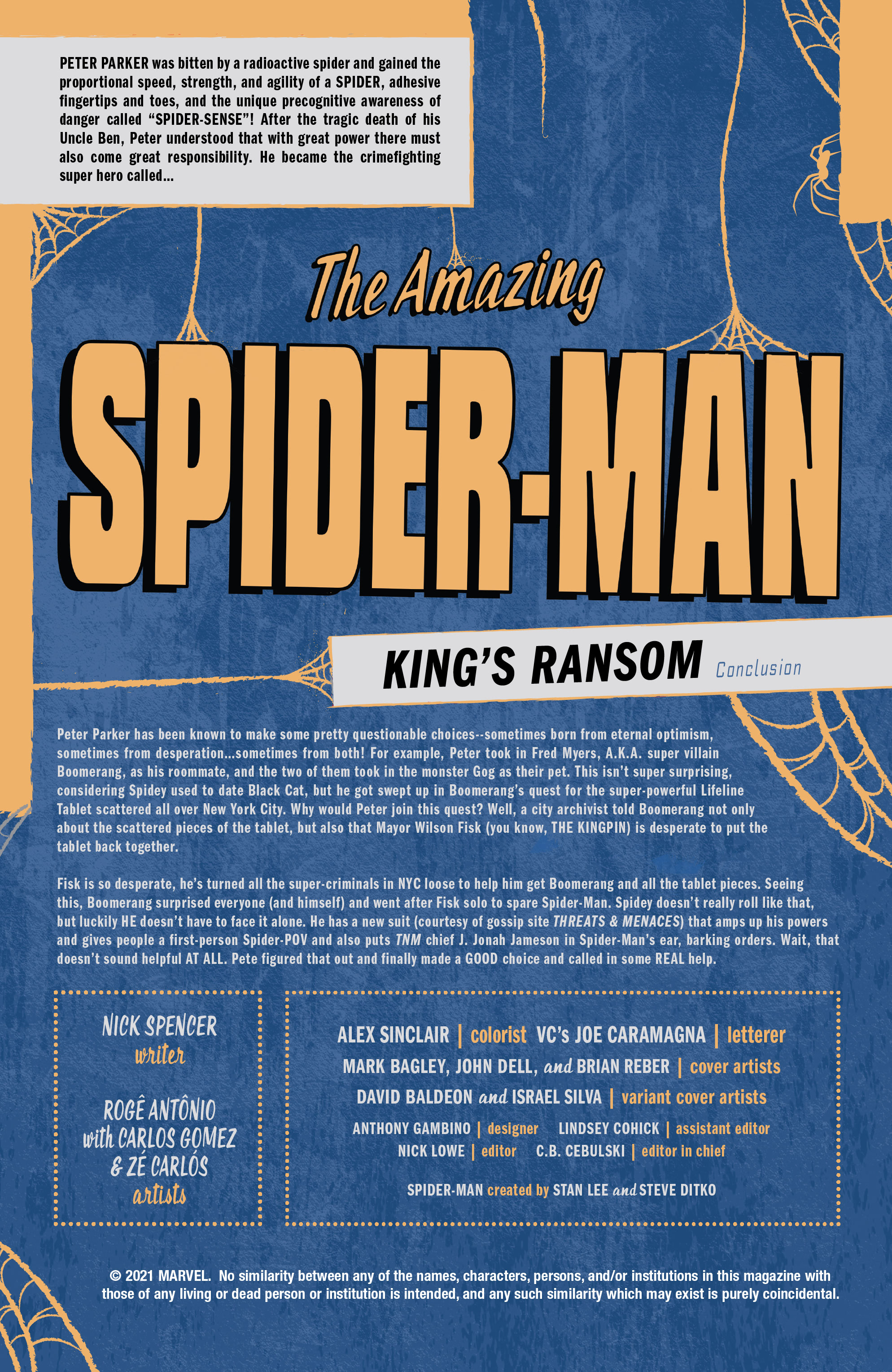 Giant Size Amazing Spider-Man: King’s Ransom (2021): Chapter 1 - Page 2