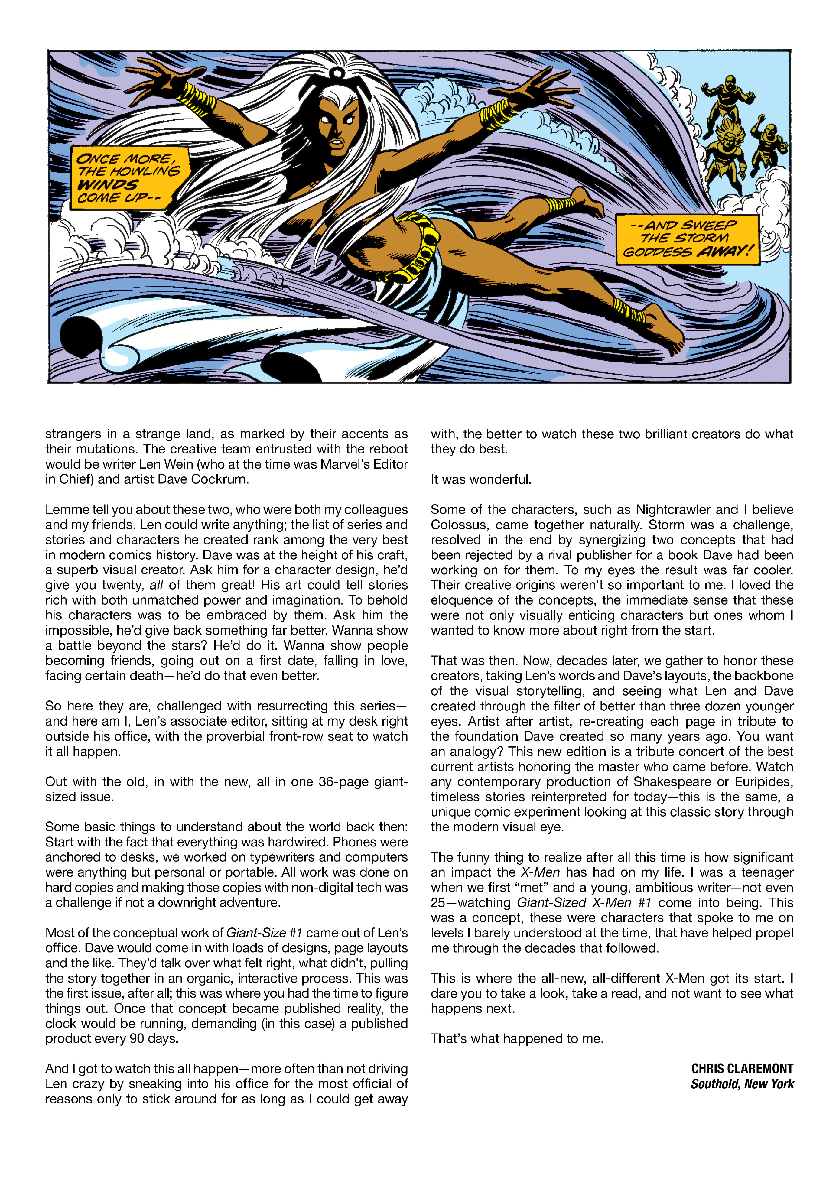 Giant-Size X-Men: Tribute To Wein & Cockrum Gallery Edition (2021) issue 1 - Page 86