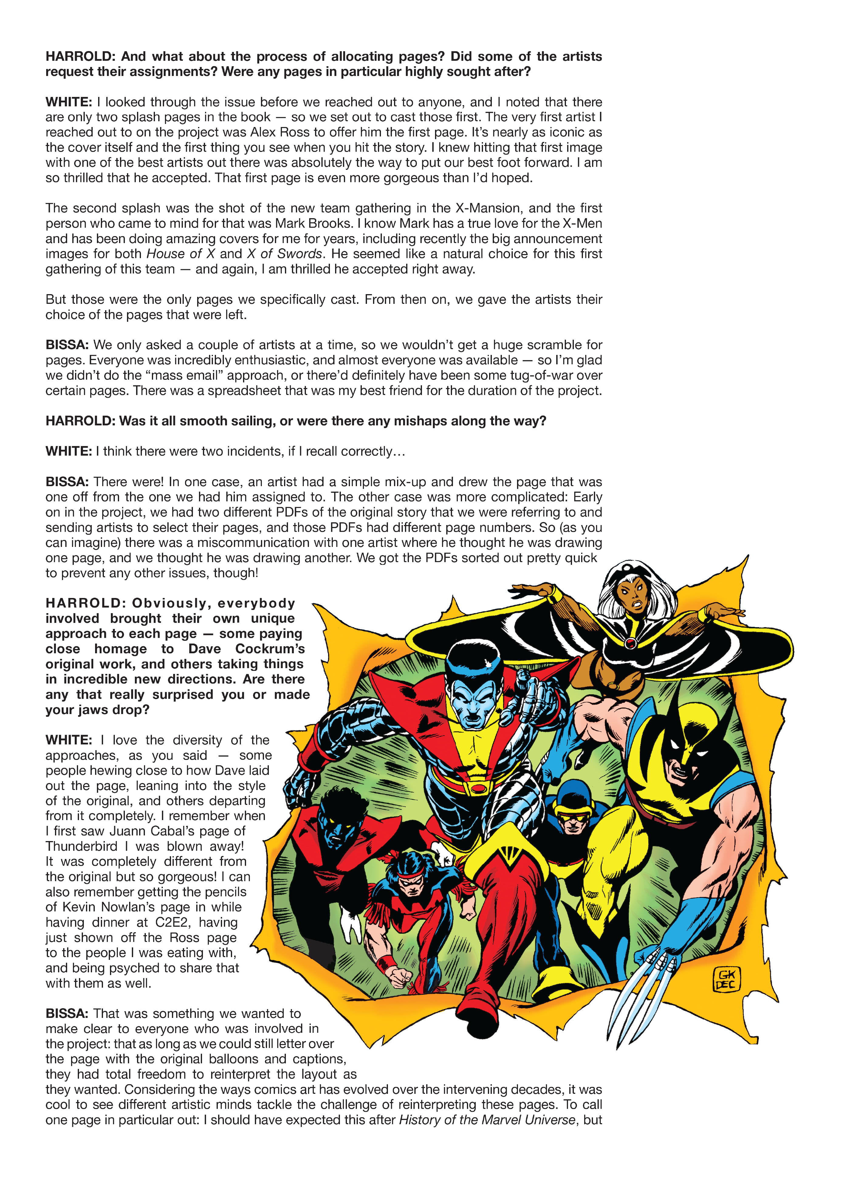 Giant-Size X-Men: Tribute To Wein & Cockrum Gallery Edition (2021) issue 1 - Page 89