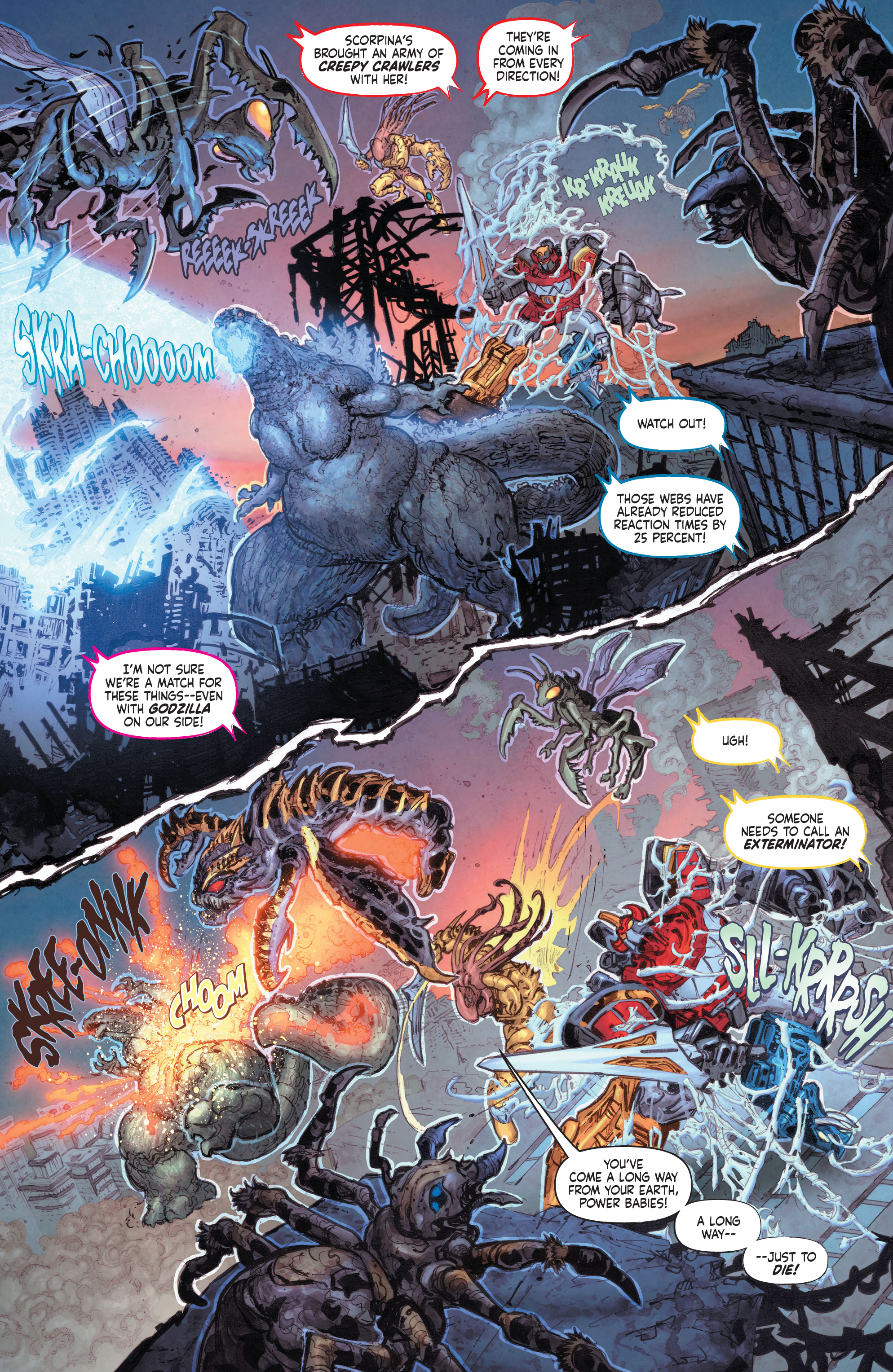 Godzilla vs. The Mighty Morphin Power Rangers (2022-): Chapter 4 - Page 3