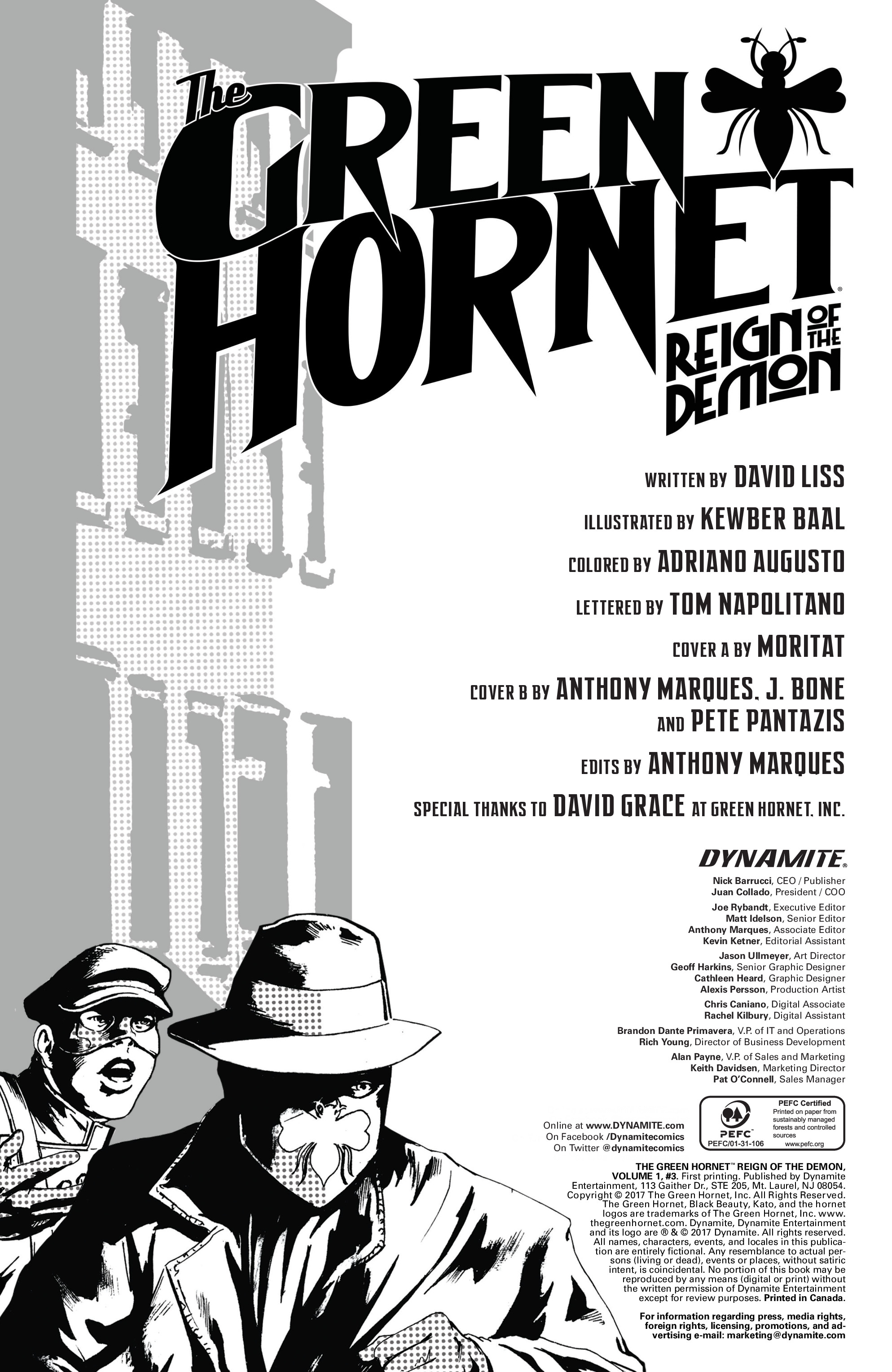 Green Hornet: Reign of The Demon (2016-) issue 3 - Page 3