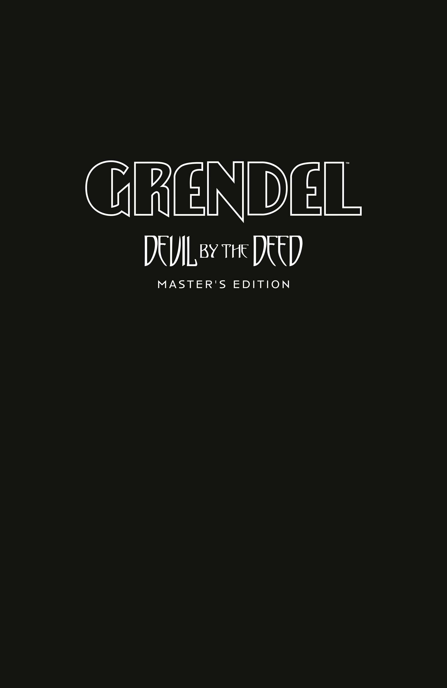 Grendel: Devil by the Deed - Master's Edition (2023) issue HC - Page 3