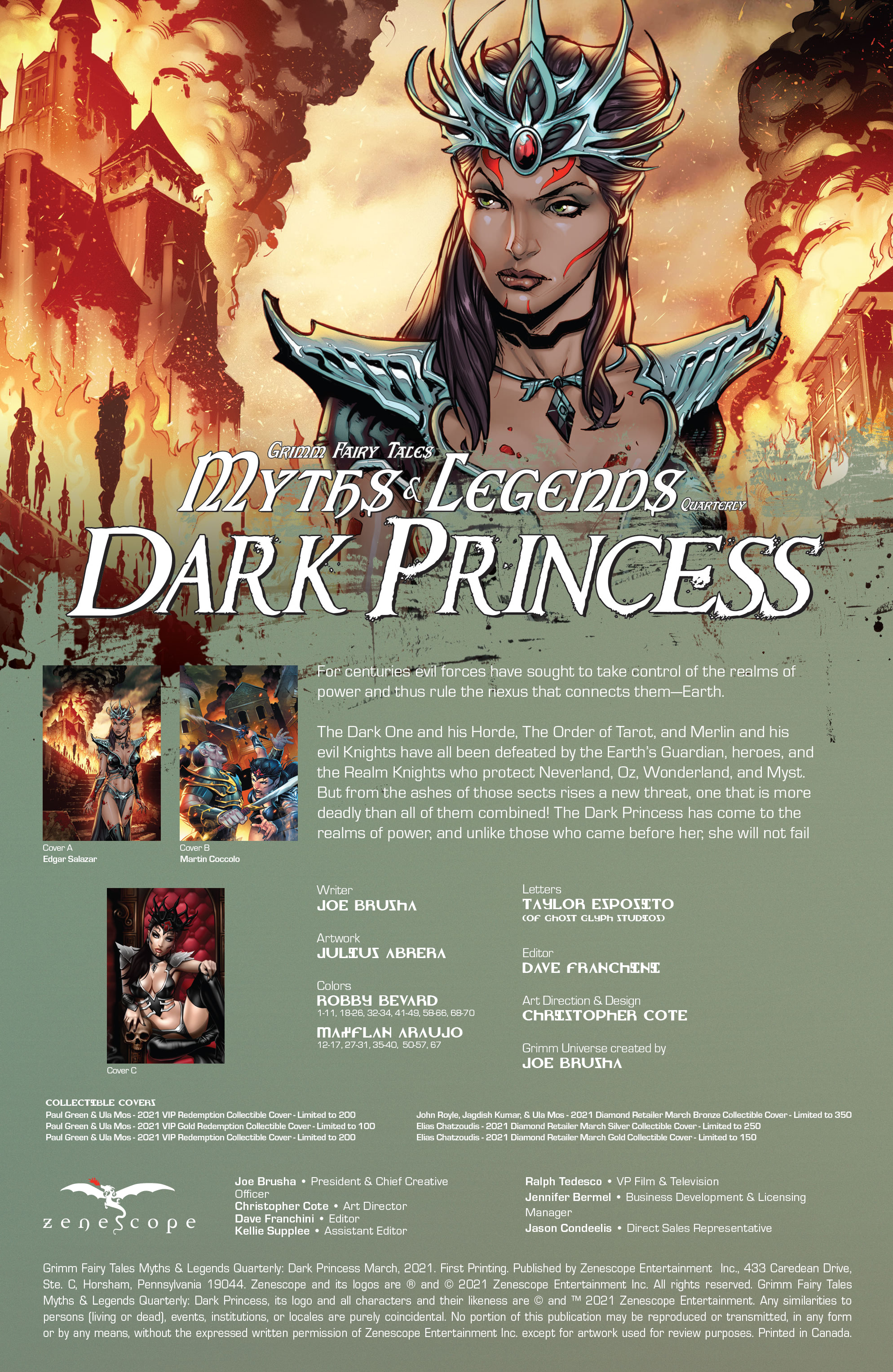 Grimm Fairy Tales Myths & Legends Quarterly: Dark Princess (2021): Chapter 1 - Page 2