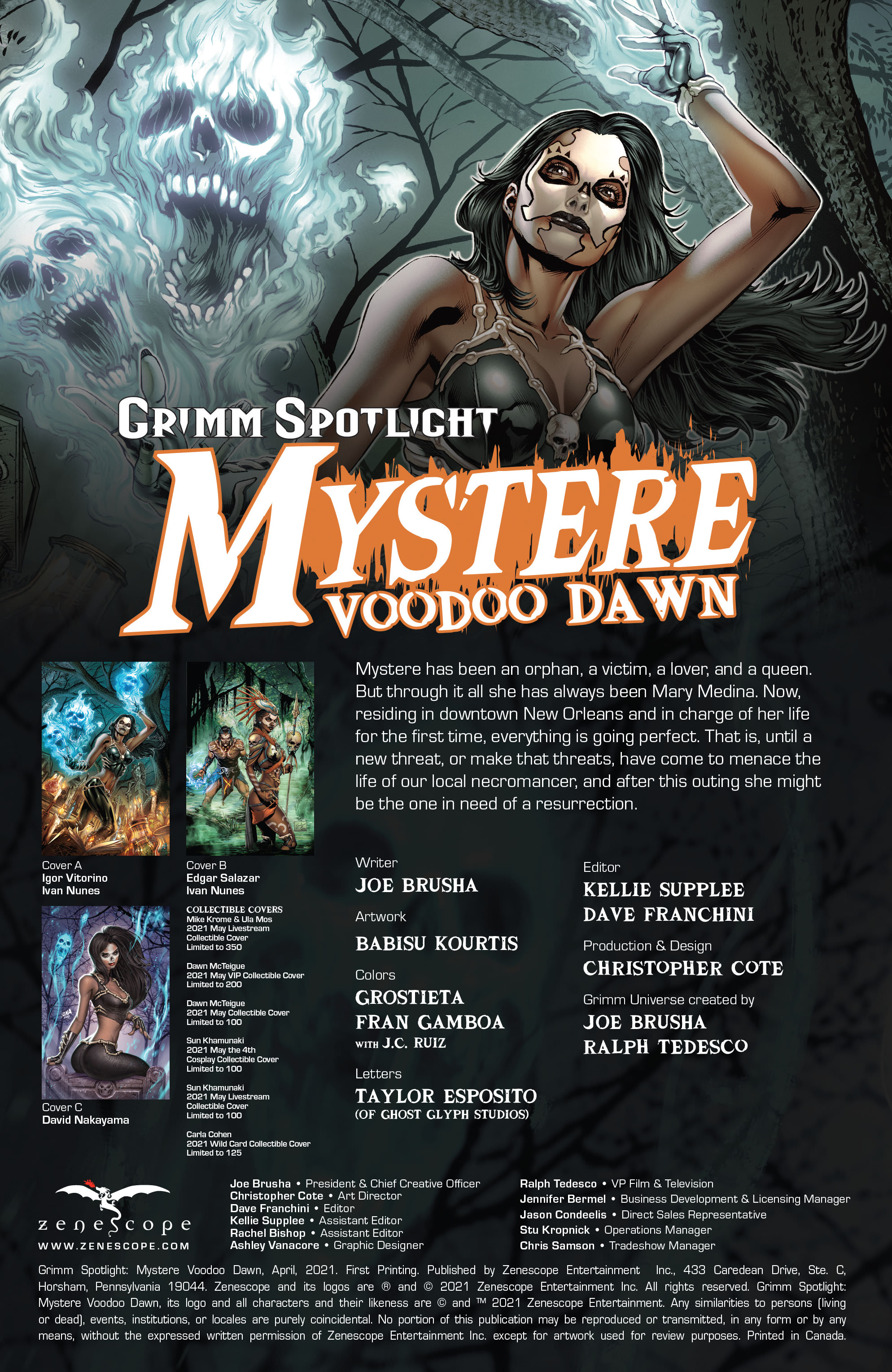 Grimm Spotlight:  Mystere Voodoo Dawn (2021): Chapter 1 - Page 2
