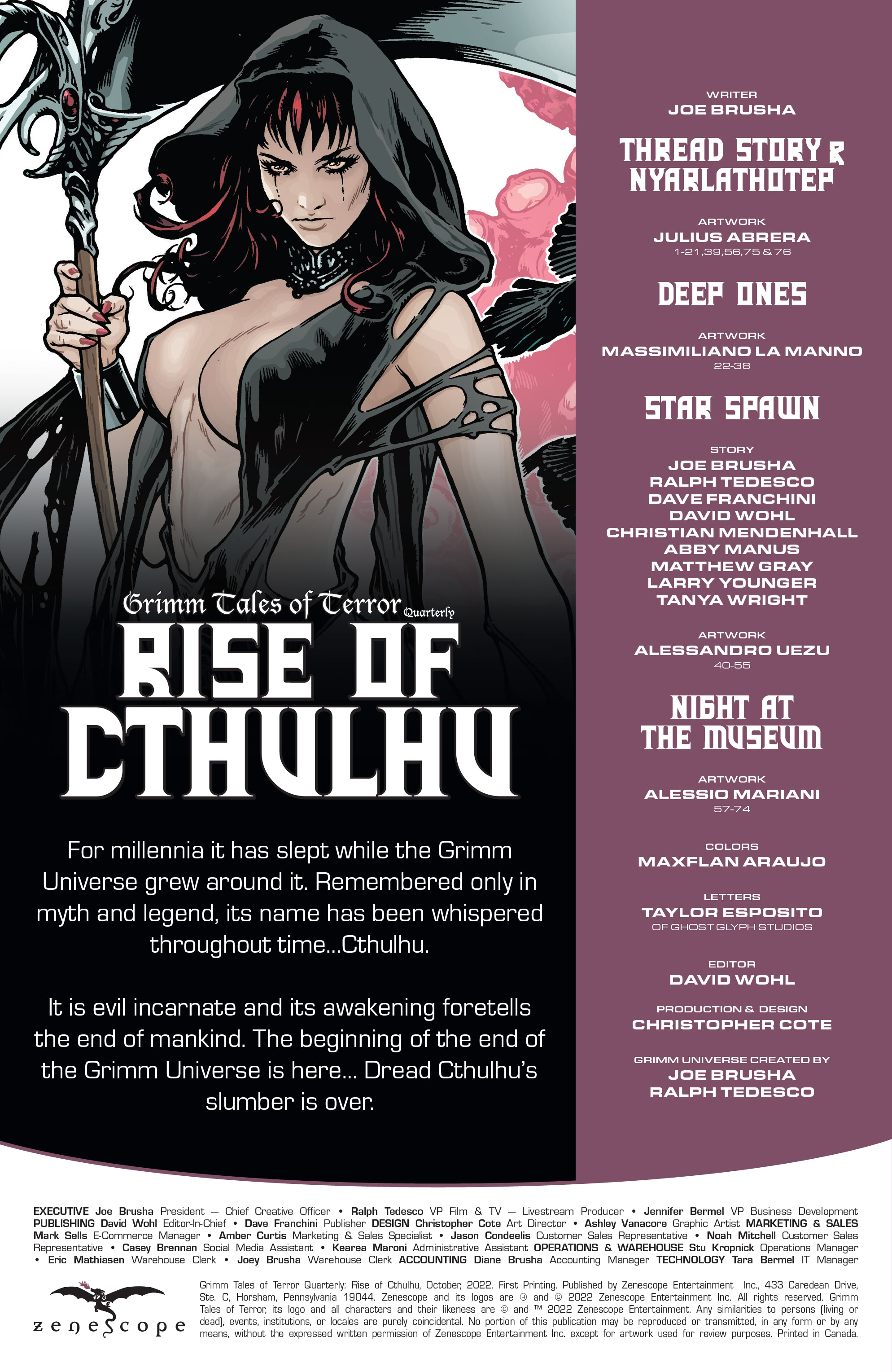Grimm Tales of Terror Quarterly: Rise of Cthulhu (2022-): Chapter 1 - Page 2