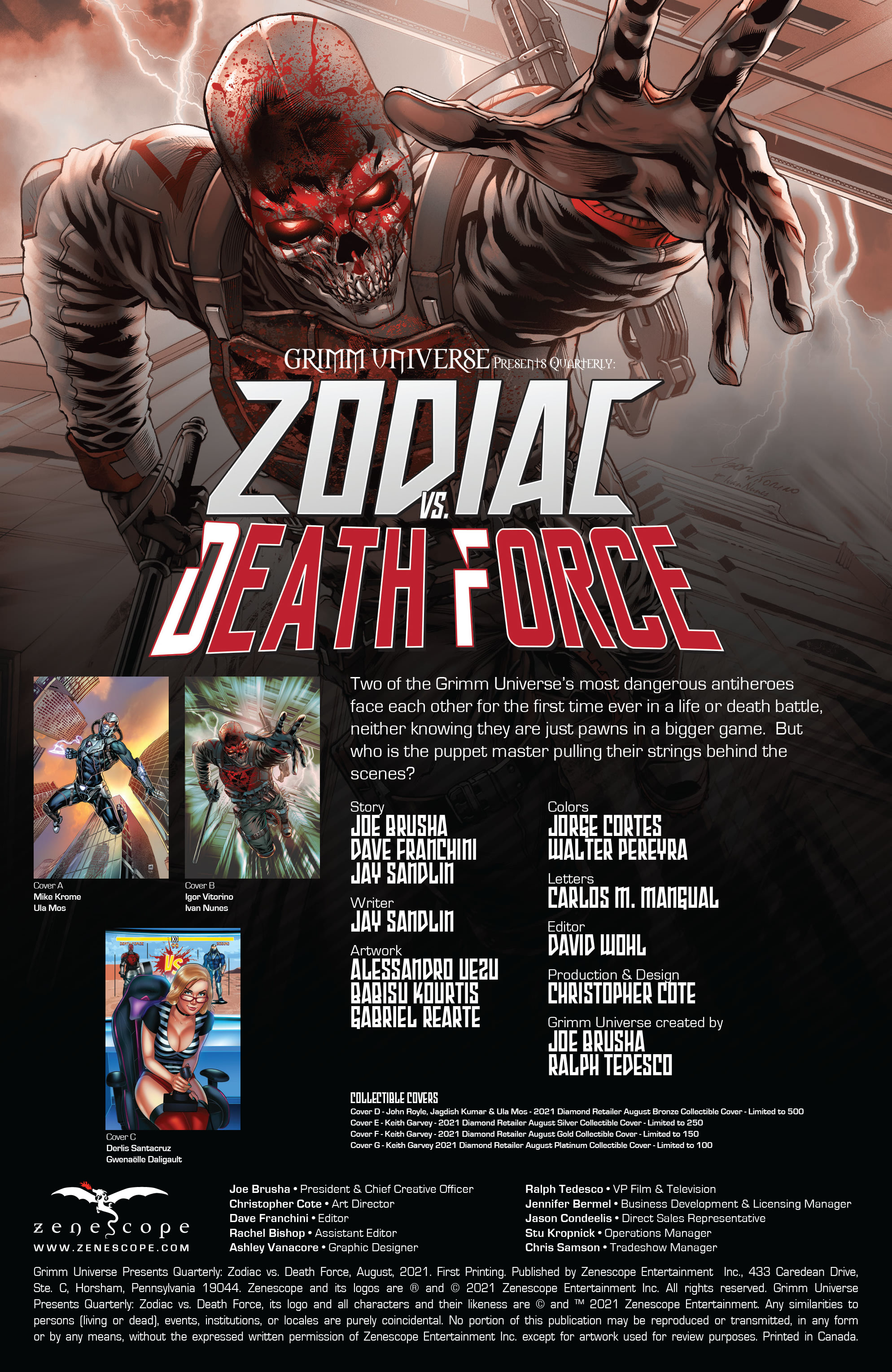 Grimm Universe Presents Quarterly: Zodiac vs Death Force (2021): Chapter 1 - Page 2