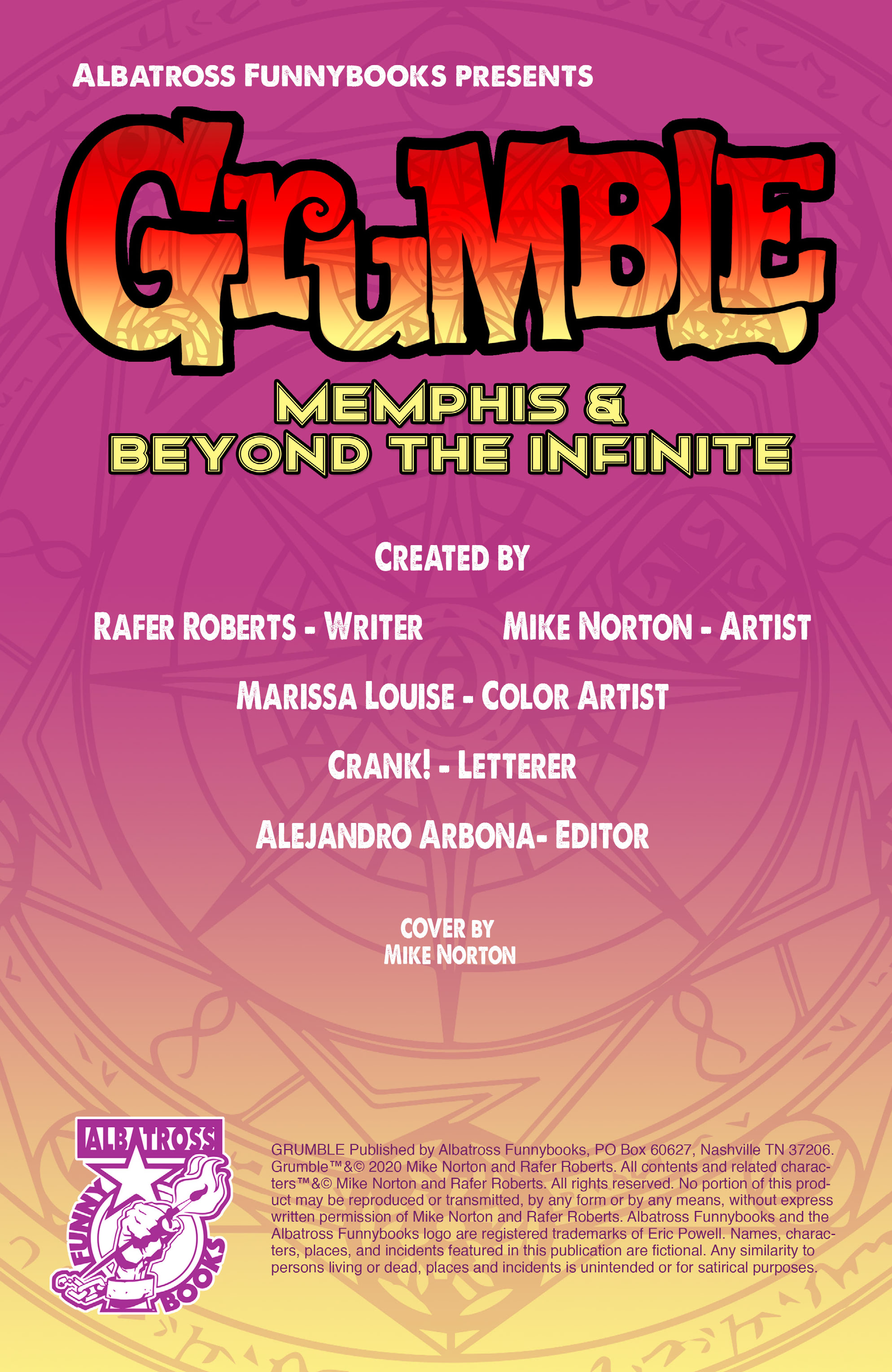 Grumble: Memphis & Beyond the Infinite (2020-): Chapter 1 - Page 2