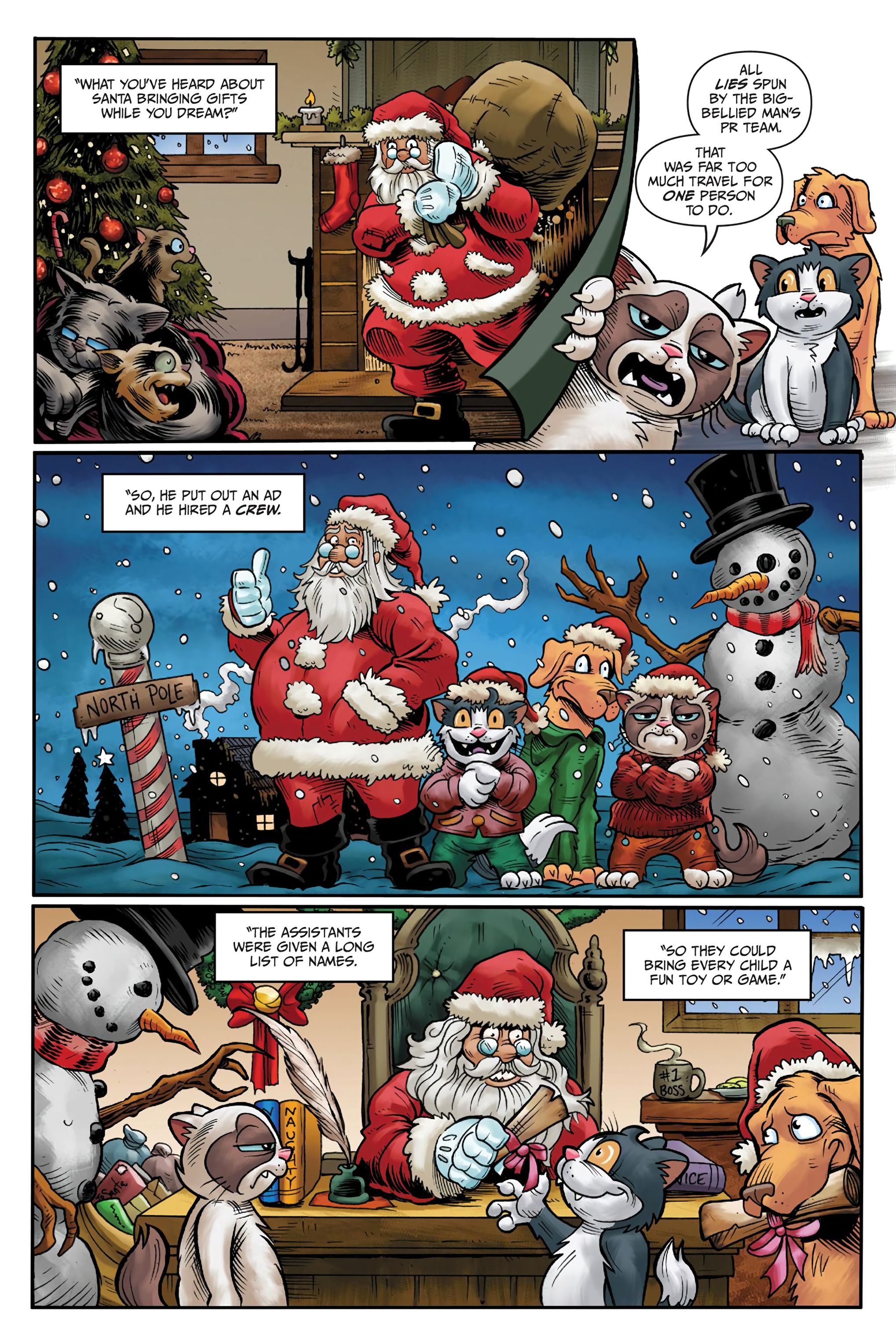 Grumpy Cat: The Grumpus and Other Horrible Holiday Tales (2023) issue HC - Page 11