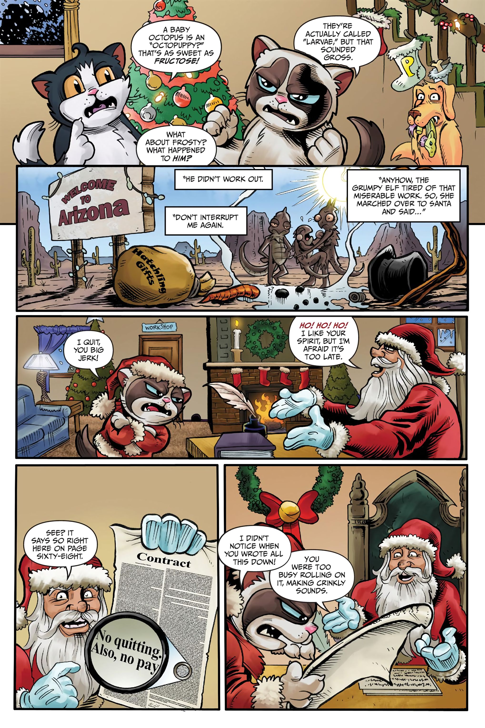 Grumpy Cat: The Grumpus and Other Horrible Holiday Tales (2023) issue HC - Page 13