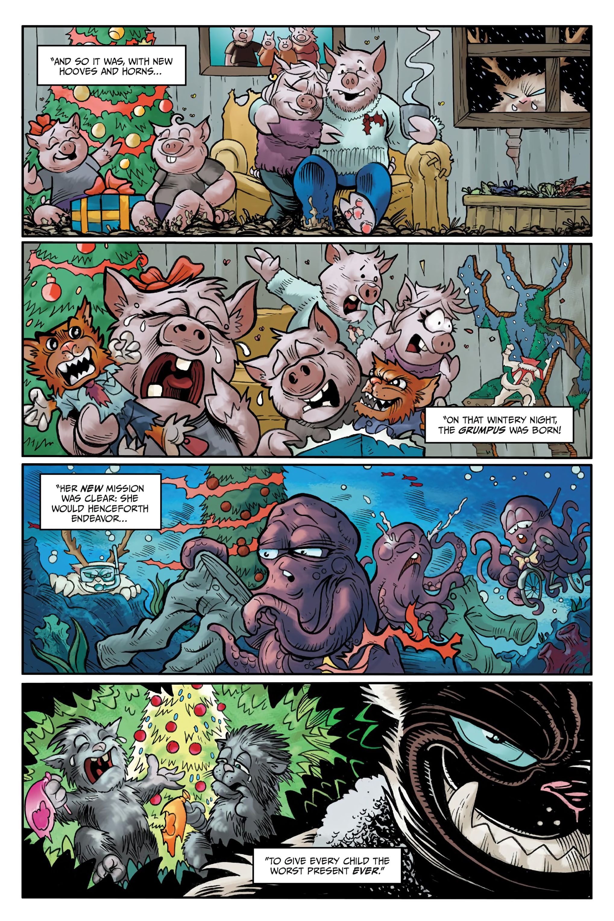 Grumpy Cat: The Grumpus and Other Horrible Holiday Tales (2023) issue HC - Page 16