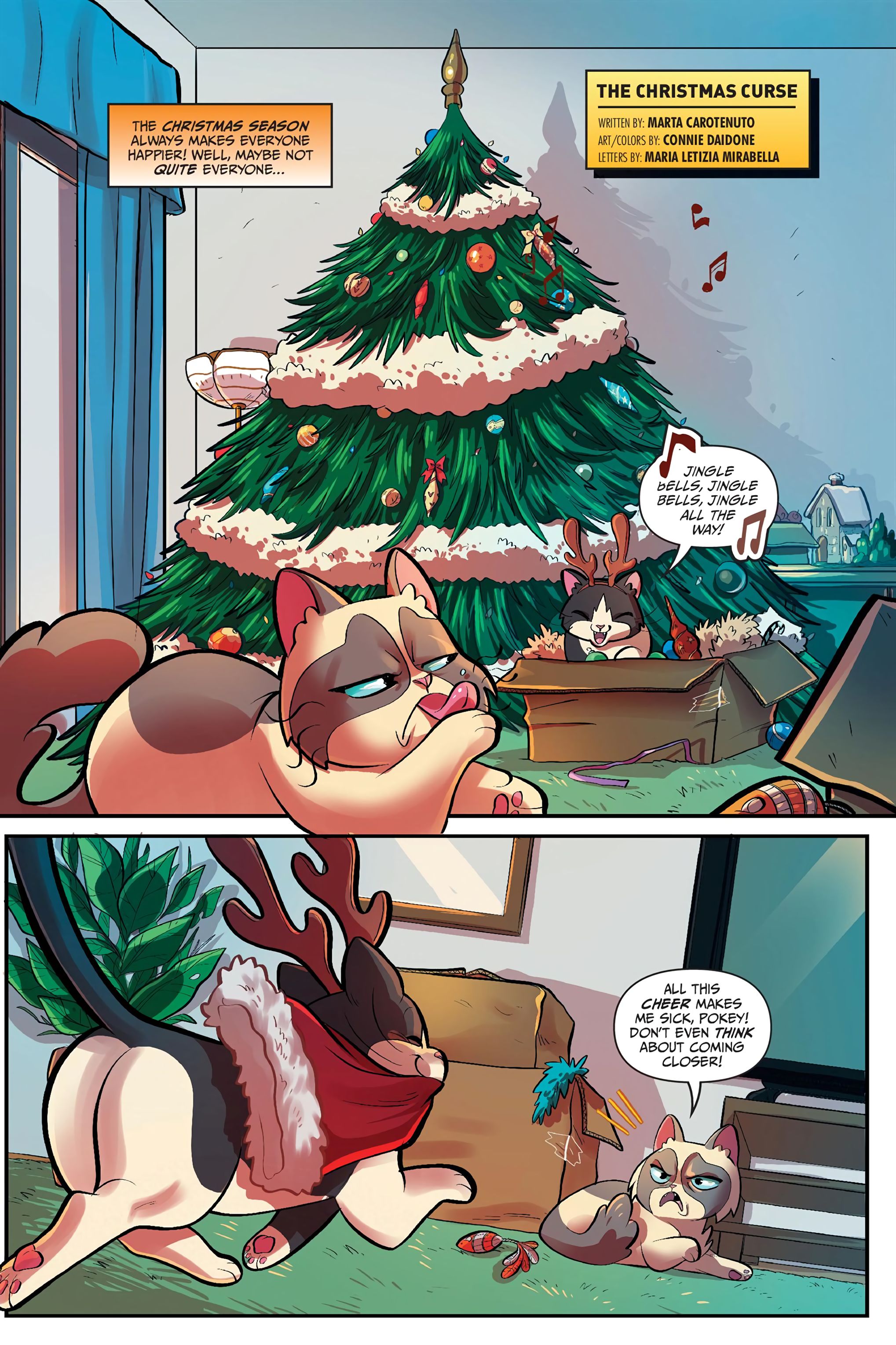 Grumpy Cat: The Grumpus and Other Horrible Holiday Tales (2023) issue HC - Page 46