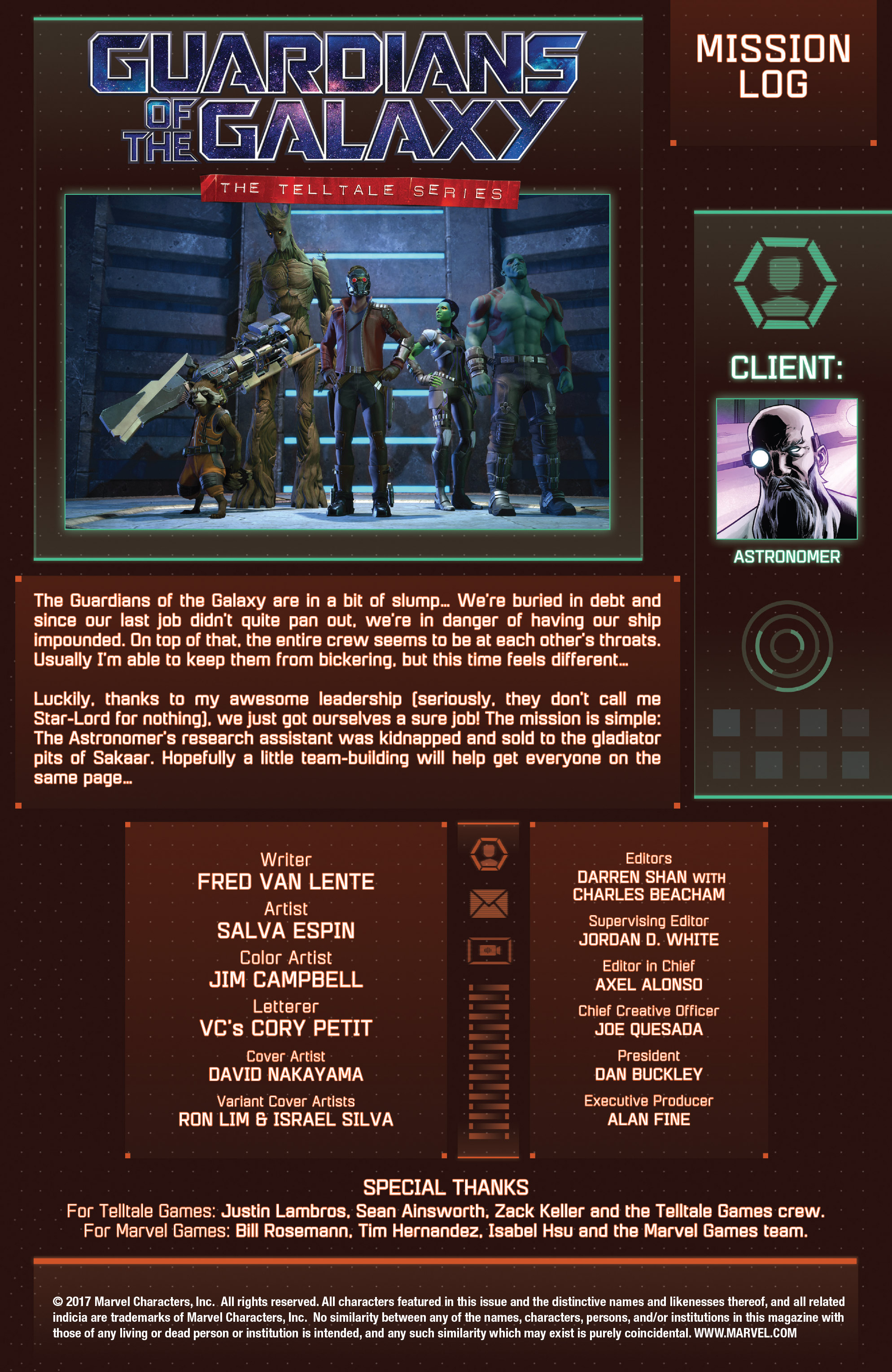 Guardians of the Galaxy: Telltale Series (2017) issue 2 - Page 2