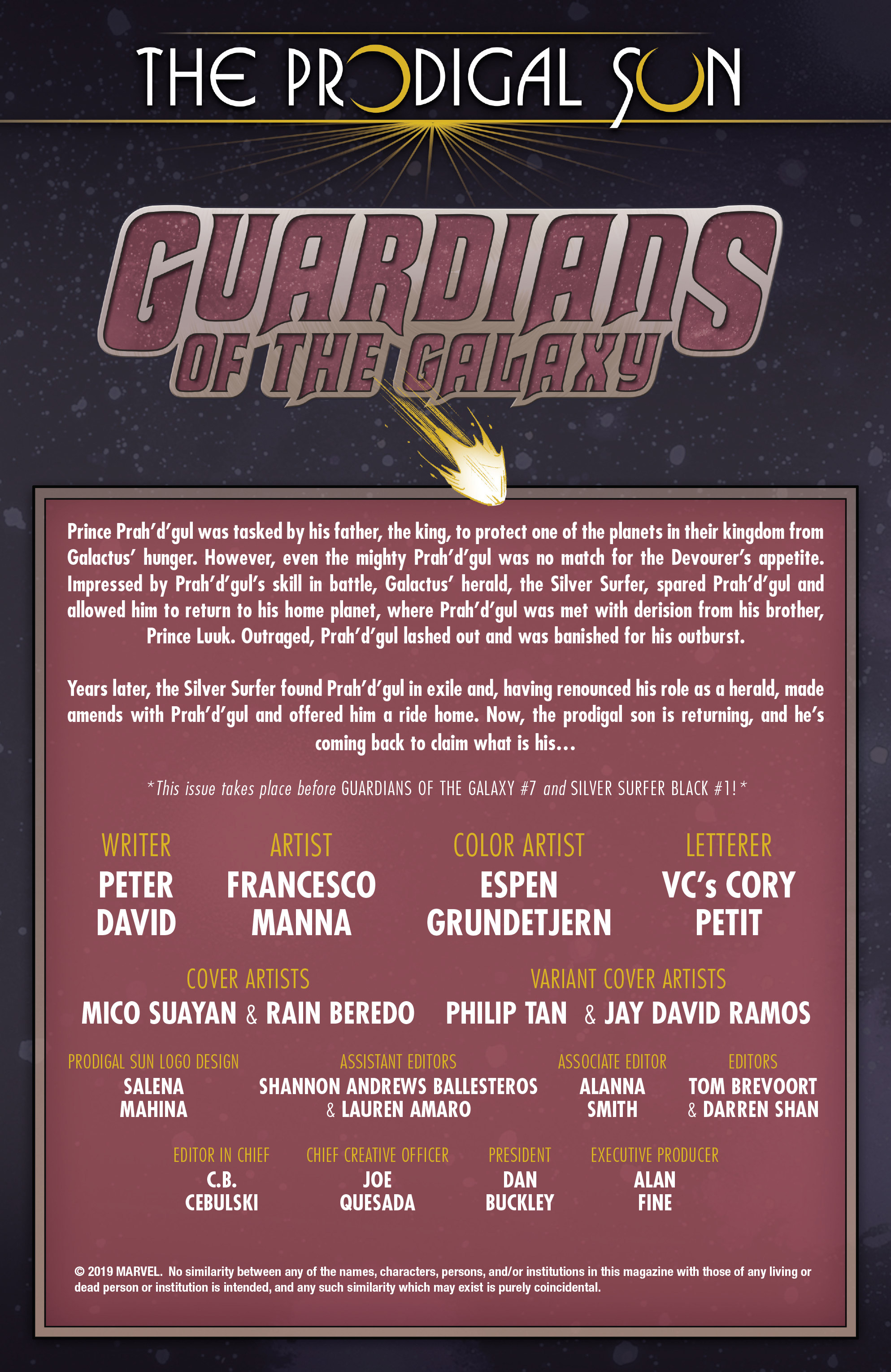 Guardians Of The Galaxy: The Prodigal Sun (2019): Chapter 1 - Page 2