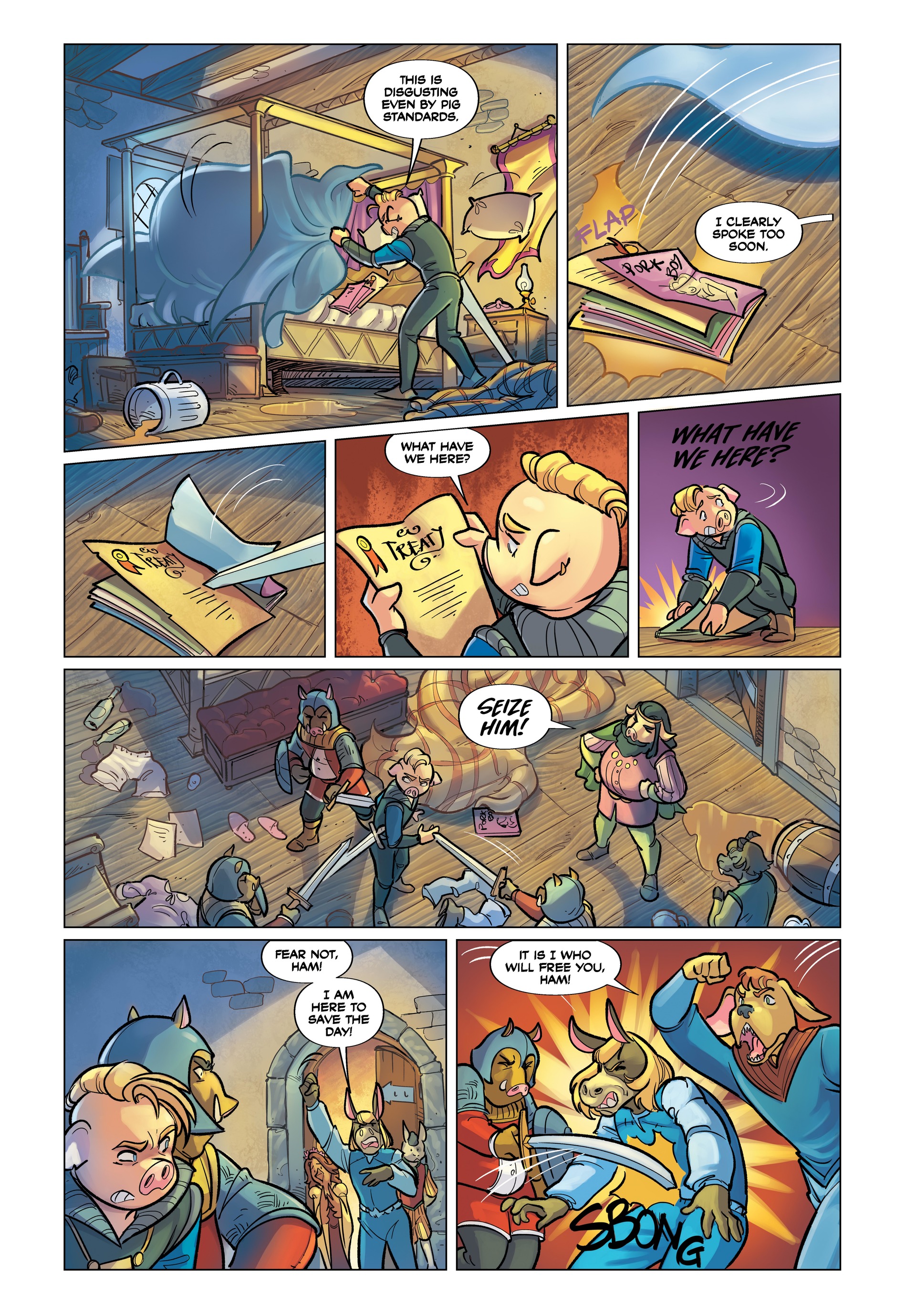 Ham-let: A Shakespearean Mash-Up (2022) issue HC - Page 35