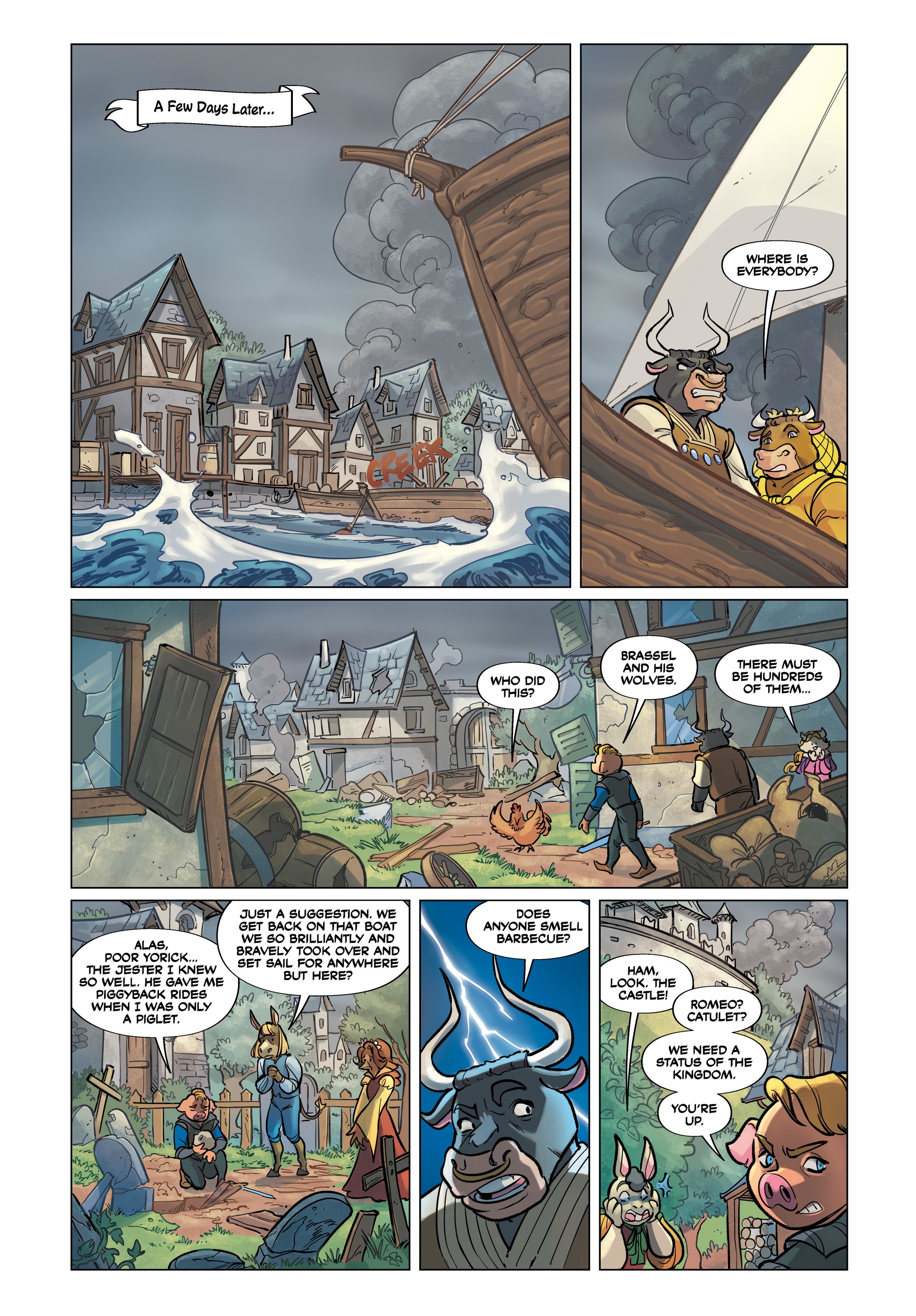 Ham-let: A Shakespearean Mash-Up (2022) issue HC - Page 46