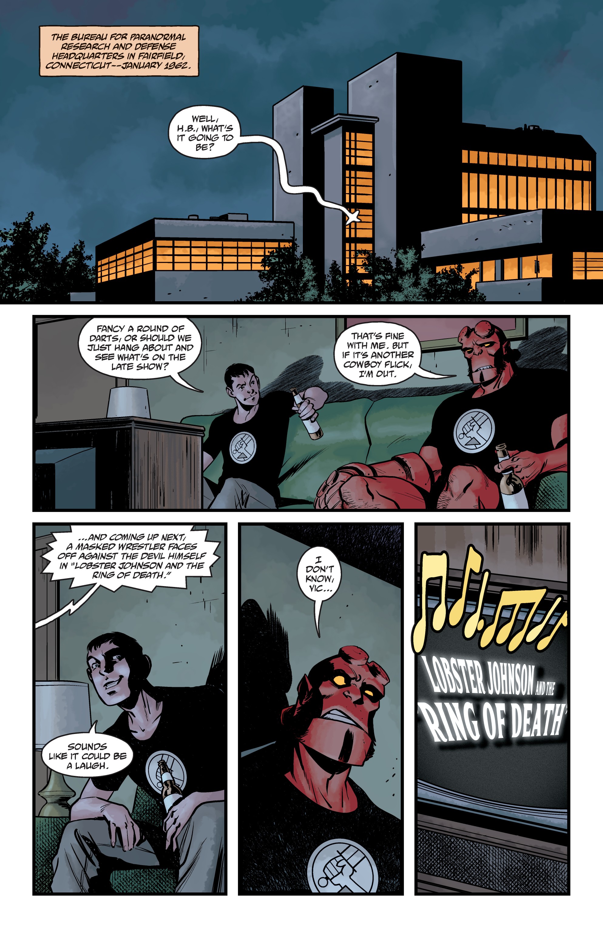 Hellboy vs. Lobster Johnson in: The Ring of Death (2019-): Chapter 1 - Page 3