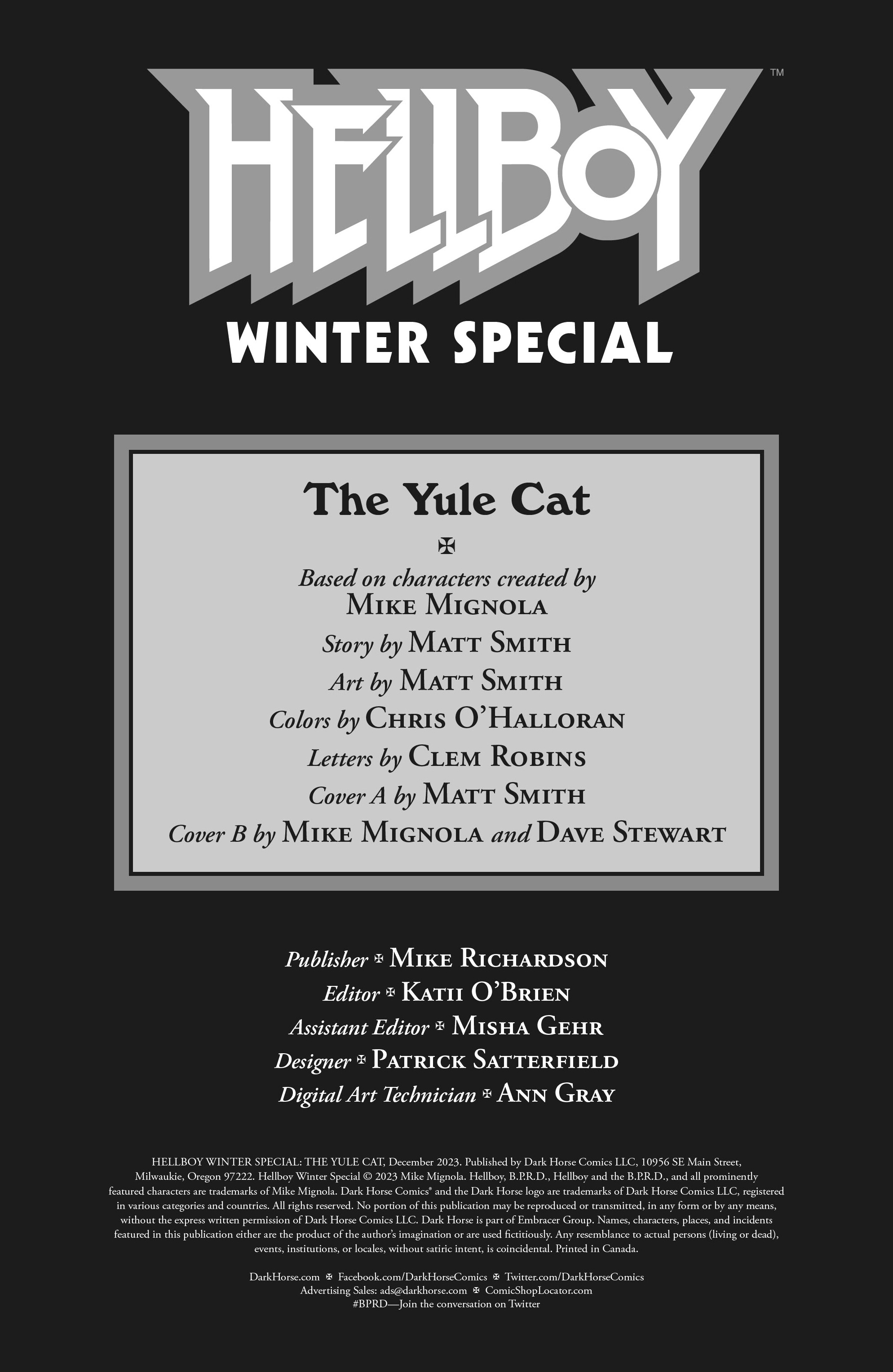 Hellboy Winter Special: The Yule Cat (2023-): Chapter 1 - Page 2