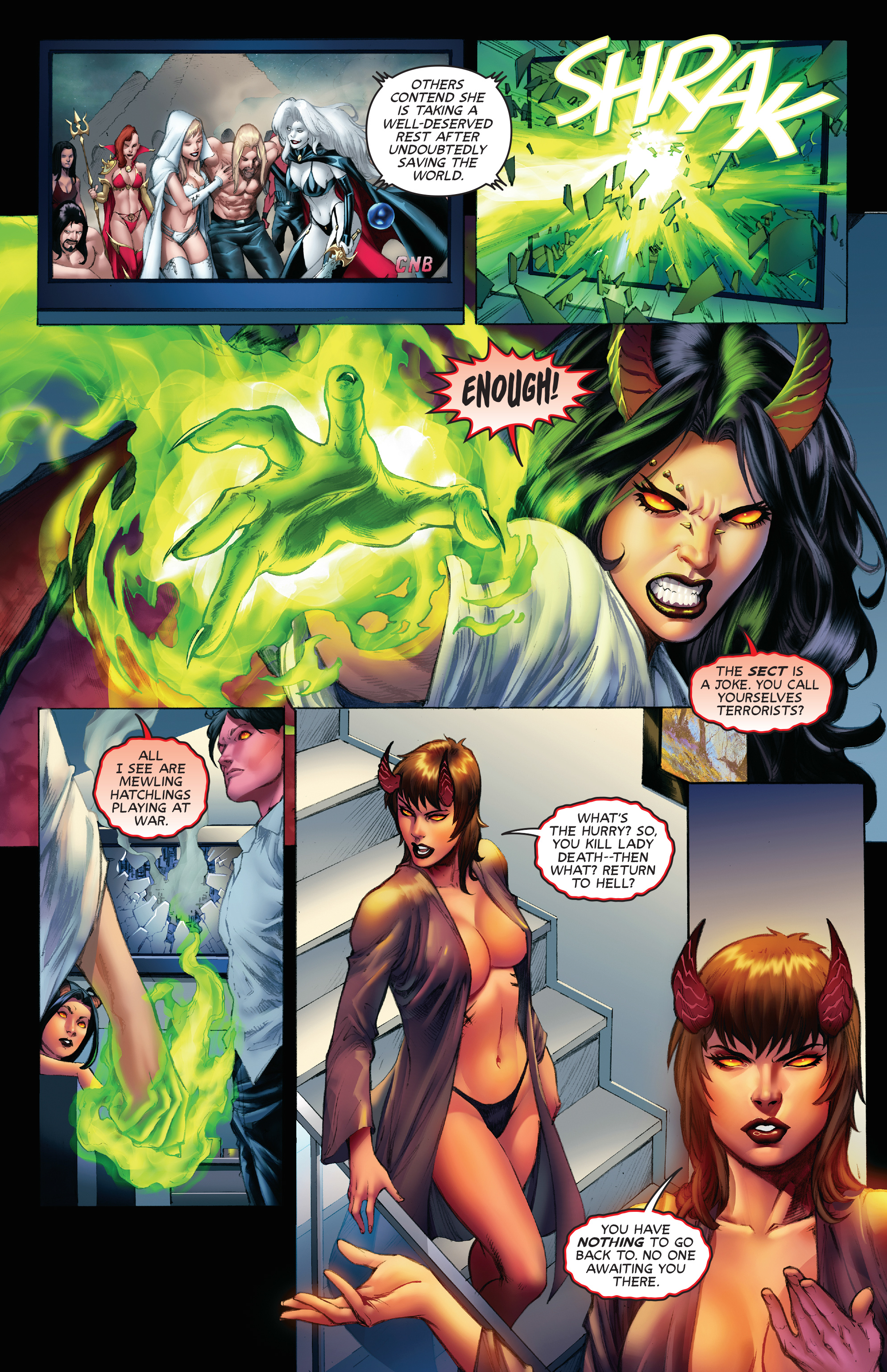 <{ $series->title }} issue 4-Hellwitch vs. Lady Death - Wargasm - Page 6