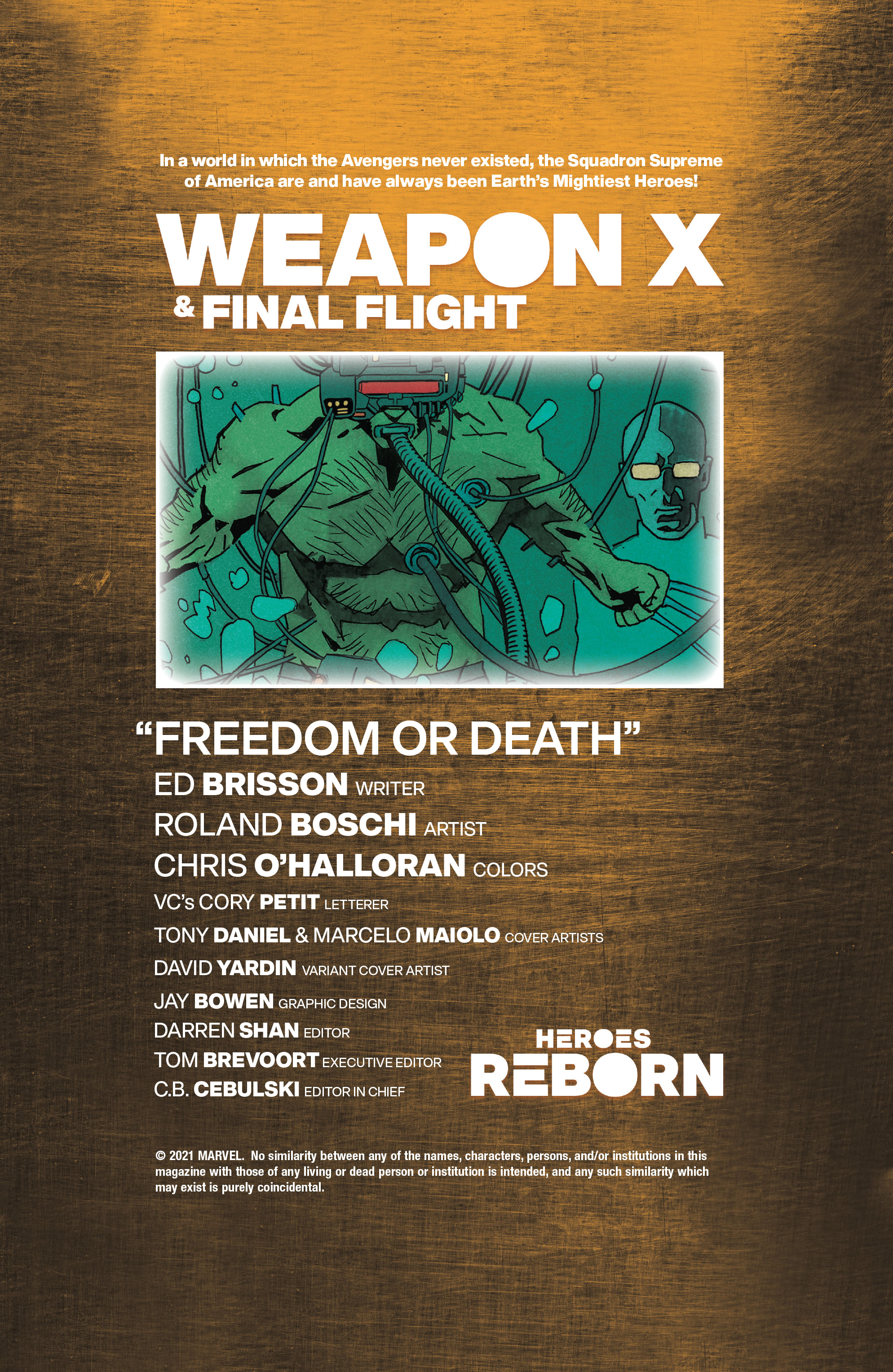 Heroes Reborn: Weapon X & Final Flight (2021-): Chapter 1 - Page 2