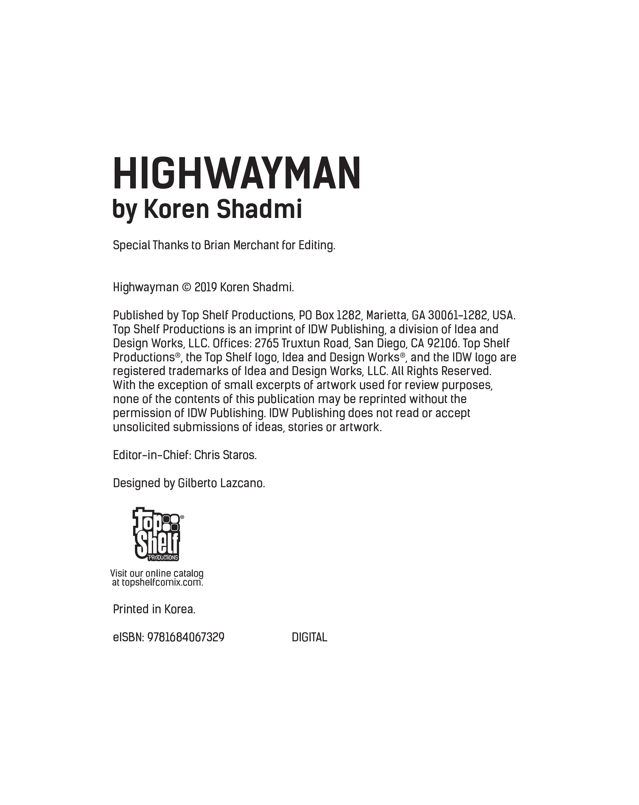 Highwayman (2019): Chapter 1 - Page 4