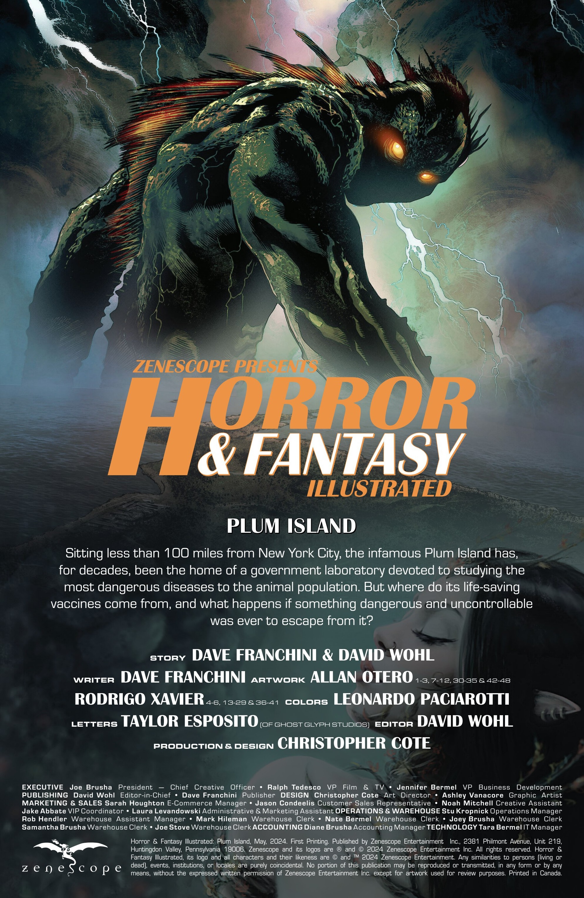 Horror and Fantasy Illustrated: Plum Island (2024-) issue 1 - Page 2