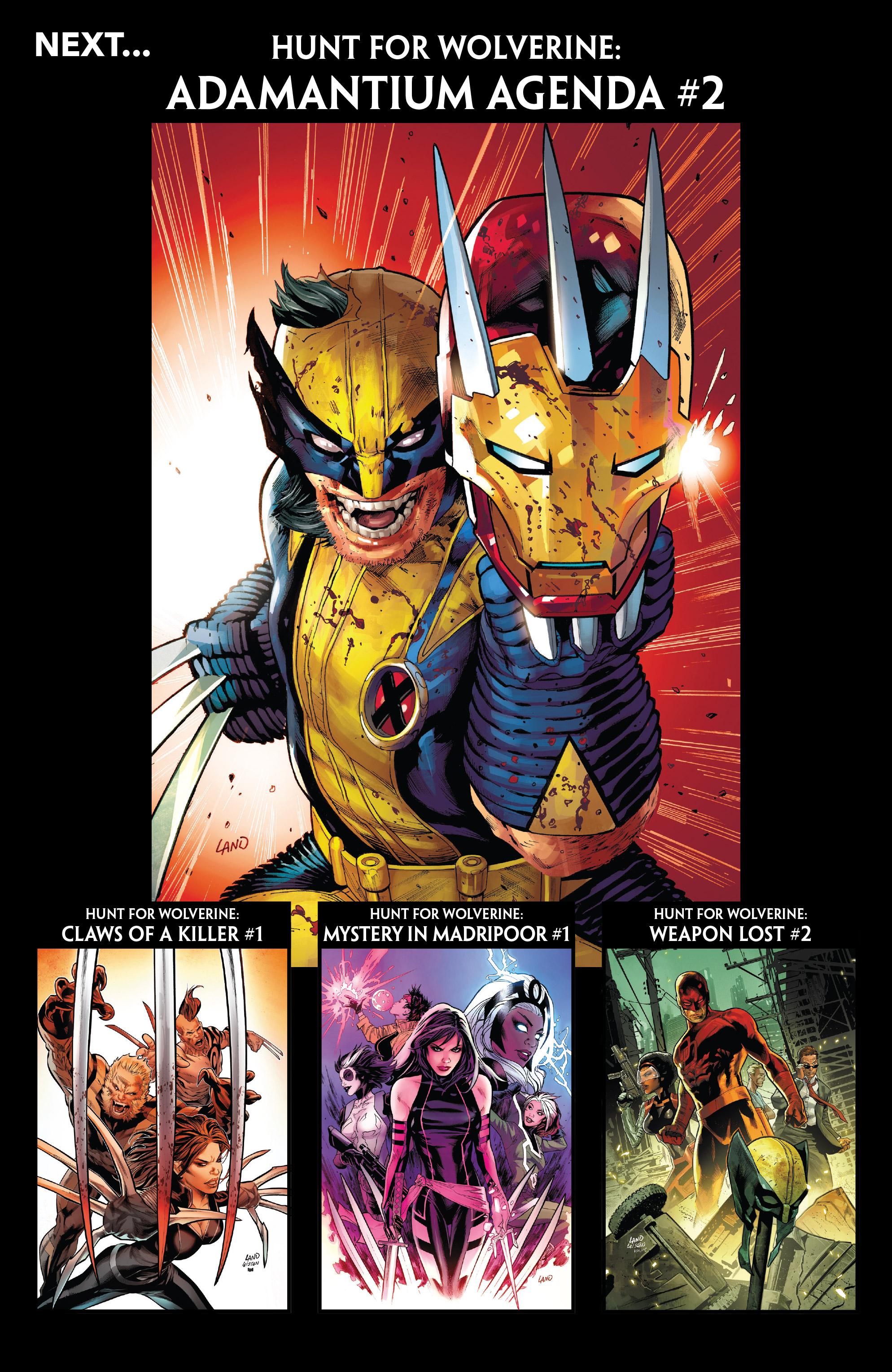Hunt for Wolverine The Adamantium Agenda #4A Silva VF 2018 Stock Image