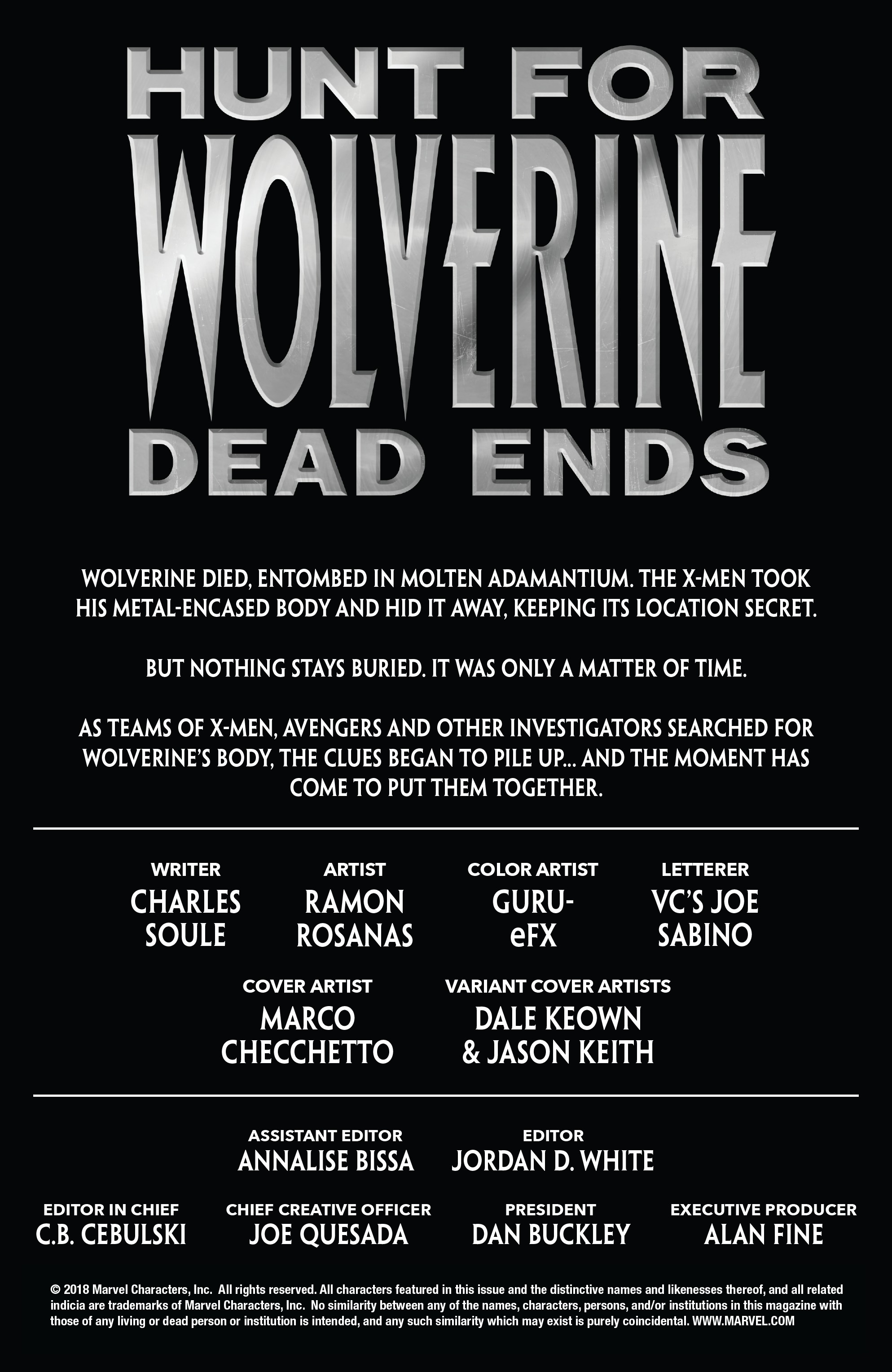 Hunt For Wolverine: Dead Ends (2018): Chapter 1 - Page 4