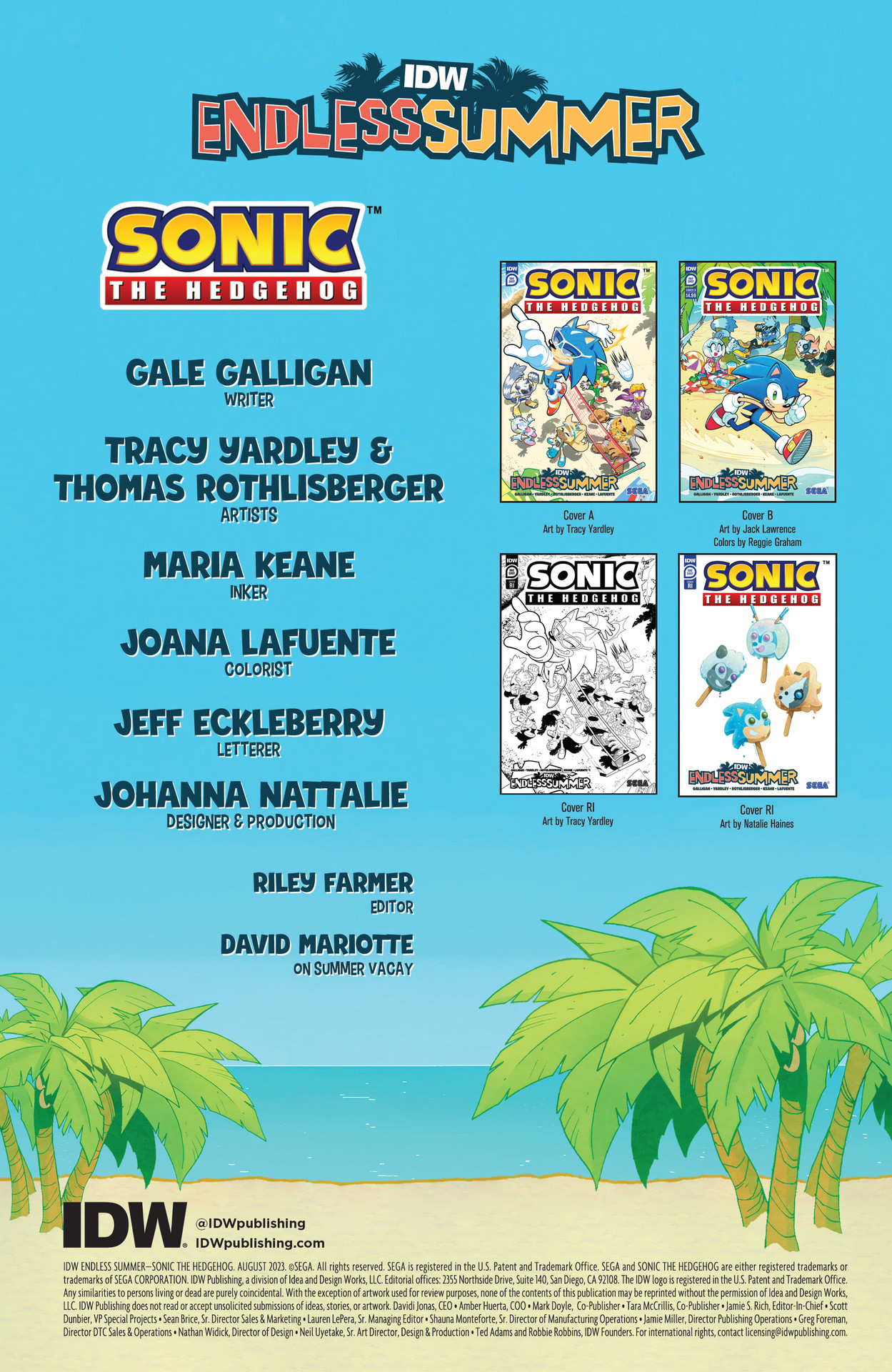 IDW Endless Summer Sonic the Hedgehog (2023-) issue 1 - Page 2