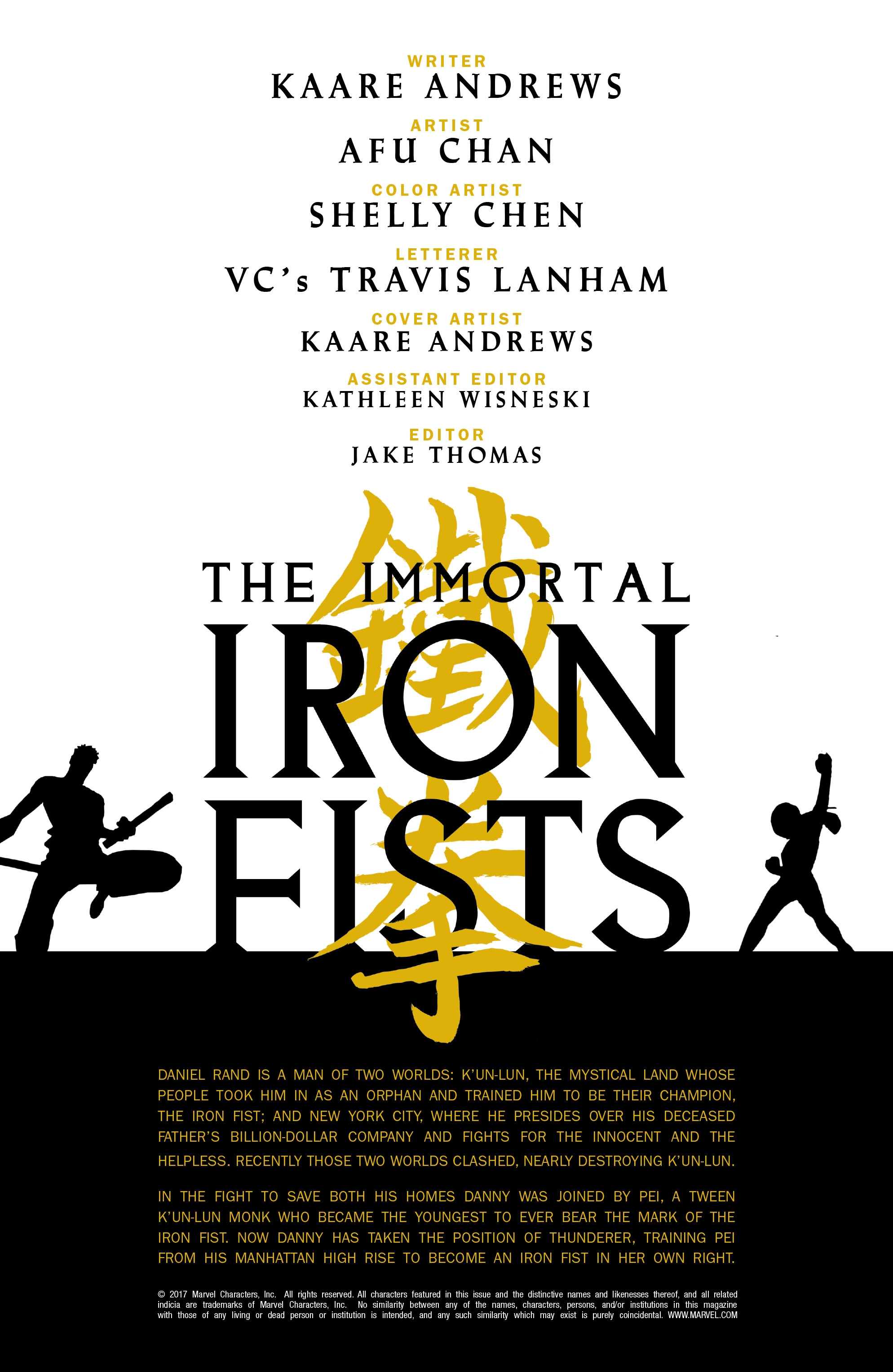 Immortal Iron Fists (2017): Chapter 1 - Page 2