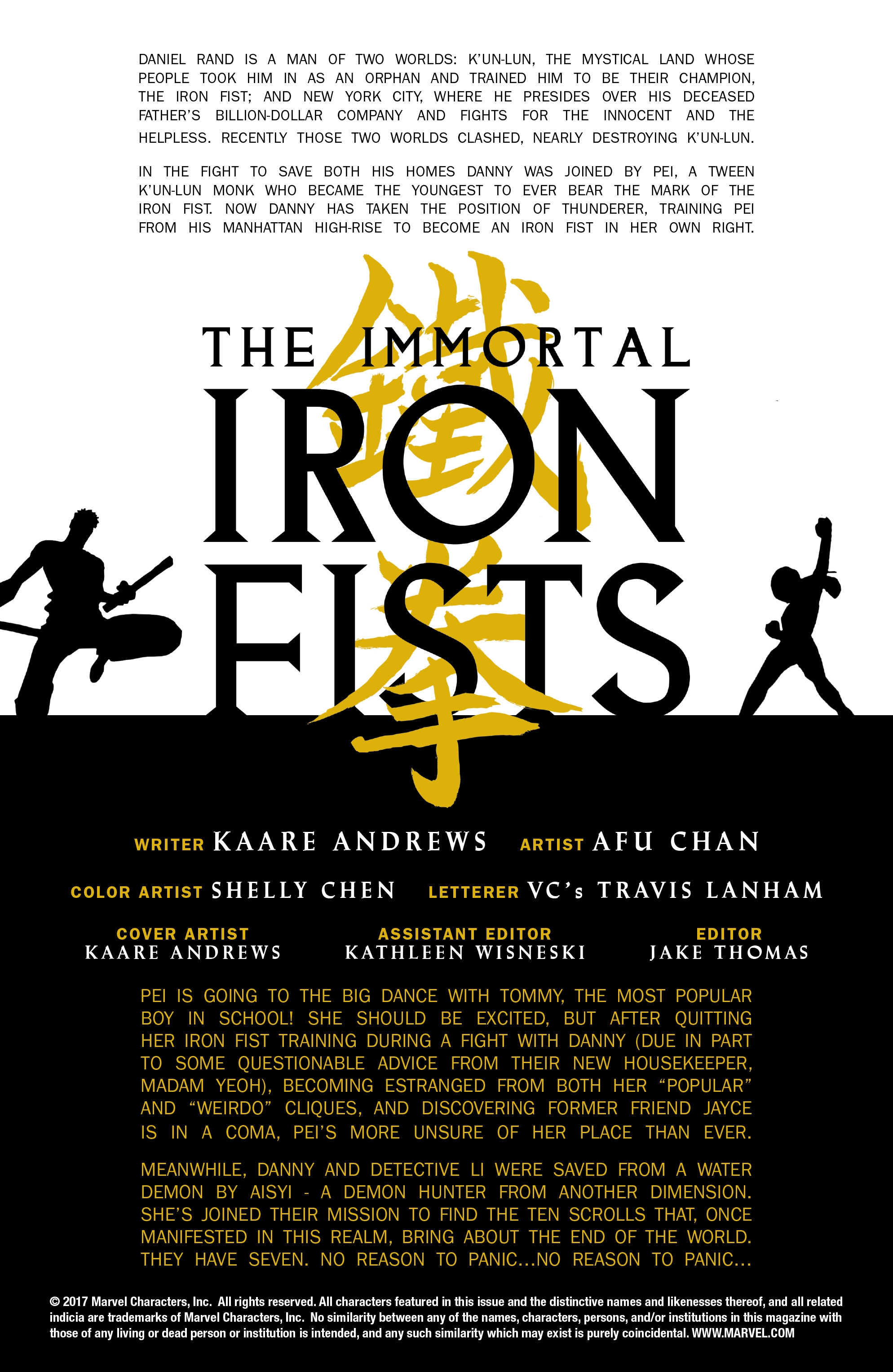 Immortal Iron Fists (2017) issue 4 - Page 2