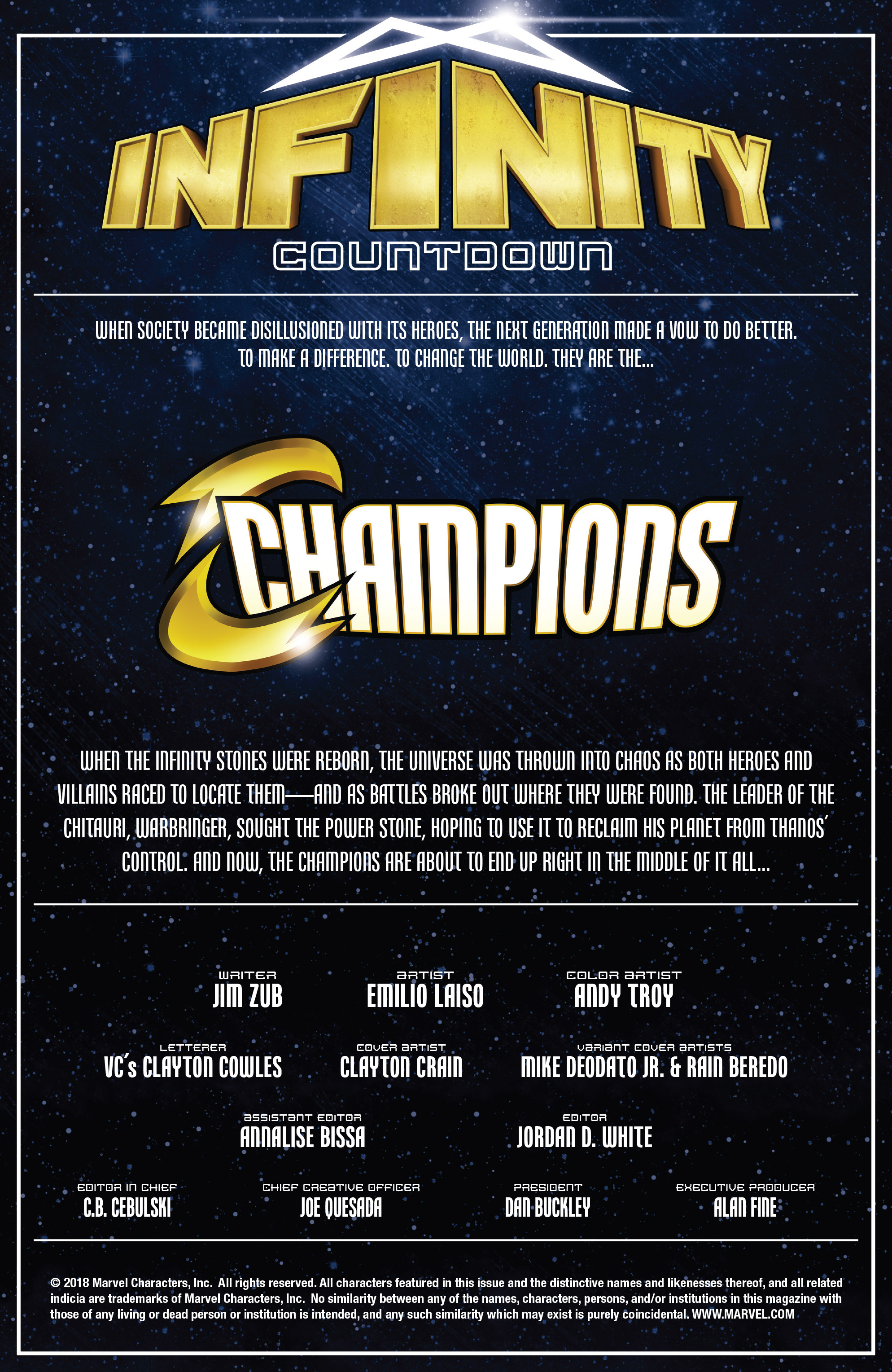 Infinity Countdown: Champions (2018): Chapter 1 - Page 2