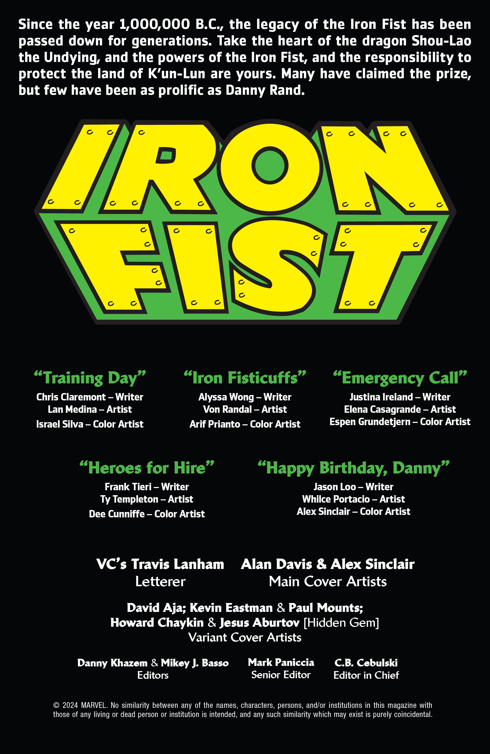 Iron Fist 50th Anniversary Special (2024-) issue 1 - Page 3