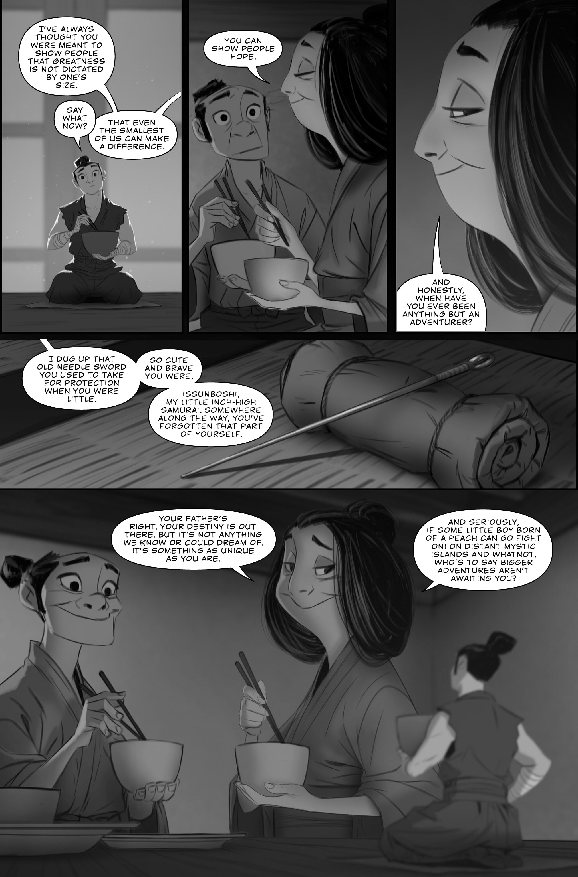 Issunboshi: A Graphic Novel (2022) issue HC - Page 30