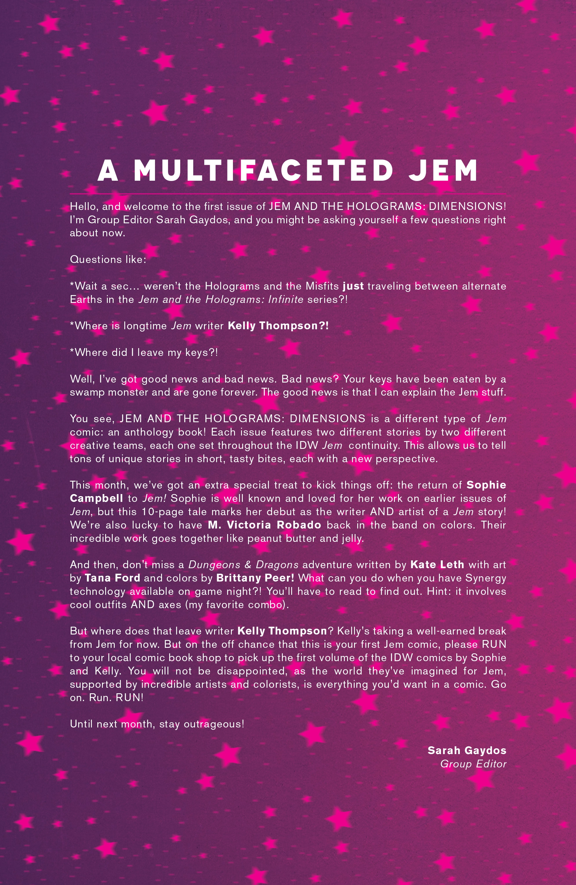 Jem and the Holograms: Dimensions (2017) issue 1 - Page 3