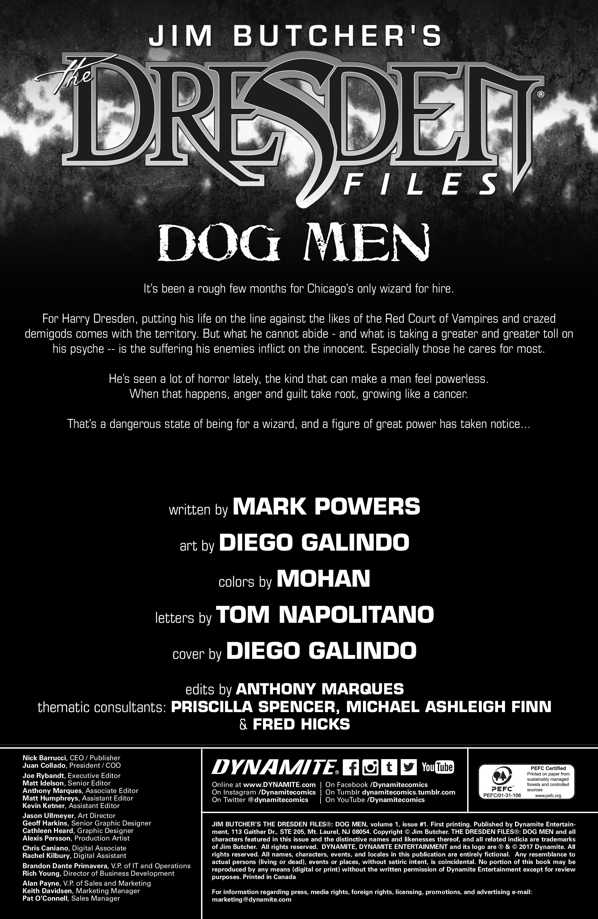 Jim Butcher's The Dresden Files: Dog Men issue 1 - Page 2