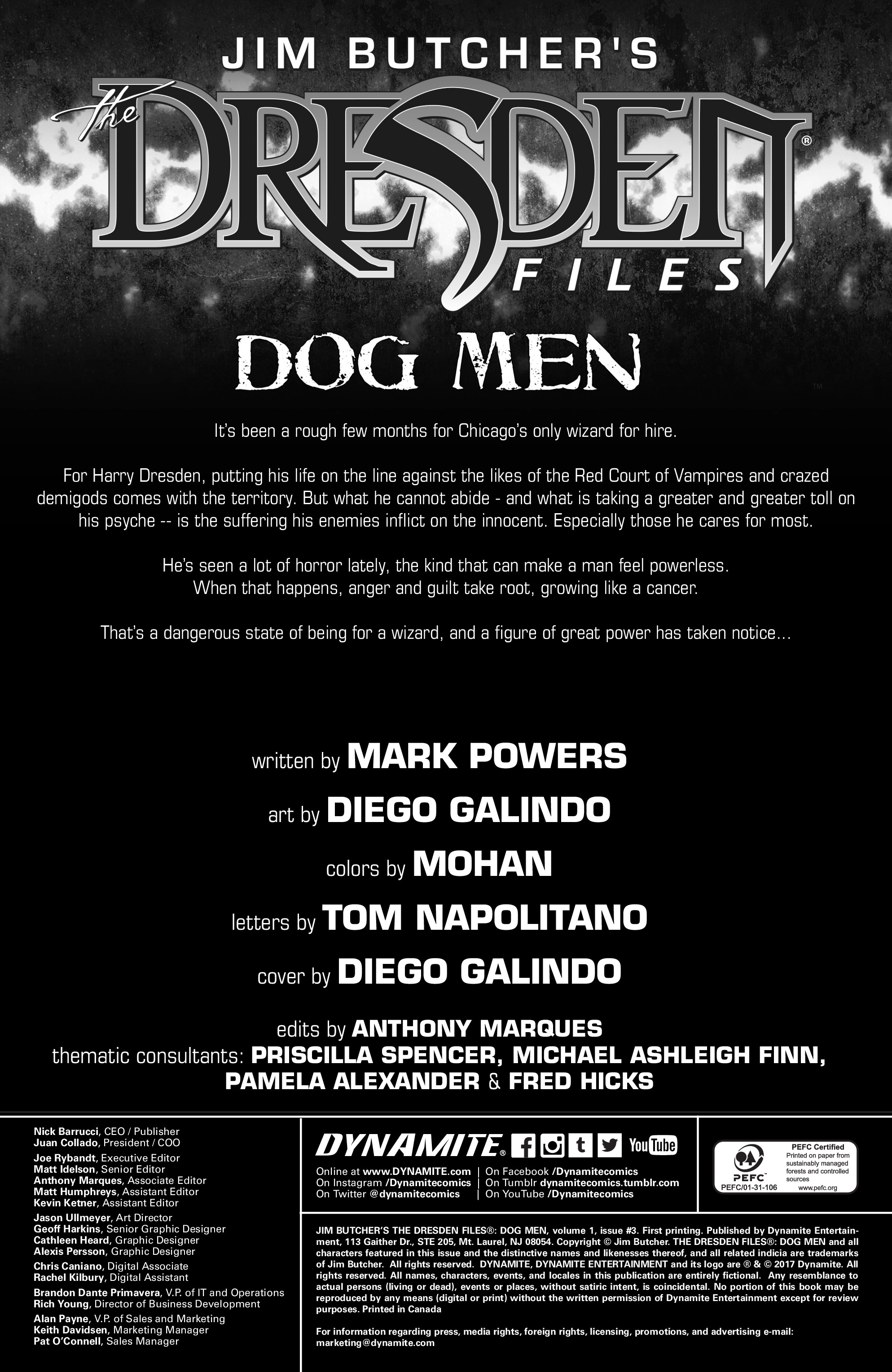 Jim Butcher's The Dresden Files: Dog Men issue 3 - Page 2