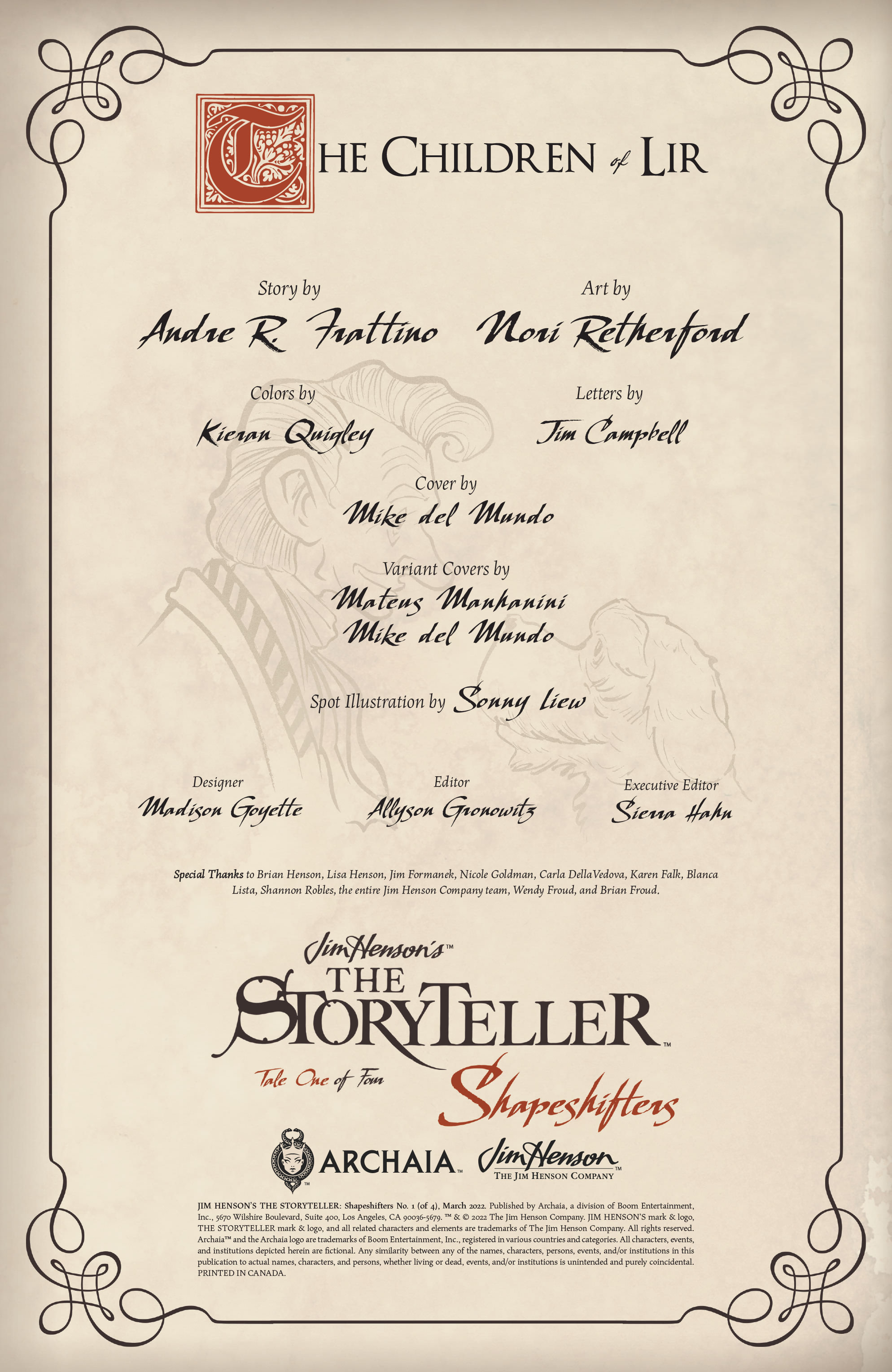 Jim Henson's The Storyteller: Shapeshifters (2022-): Chapter 1 - Page 2